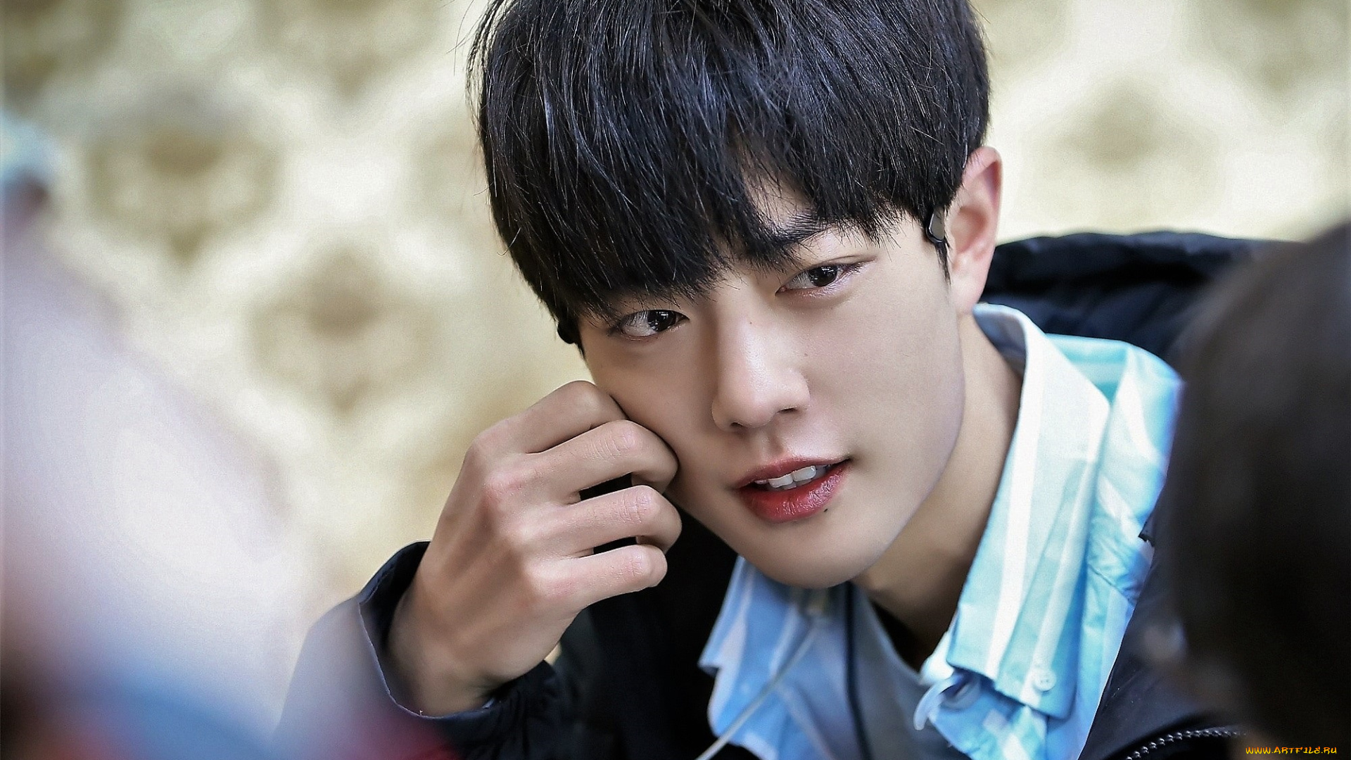 мужчины, xiao, zhan, мягкий, уголок, диваны, актер, лицо, куртка