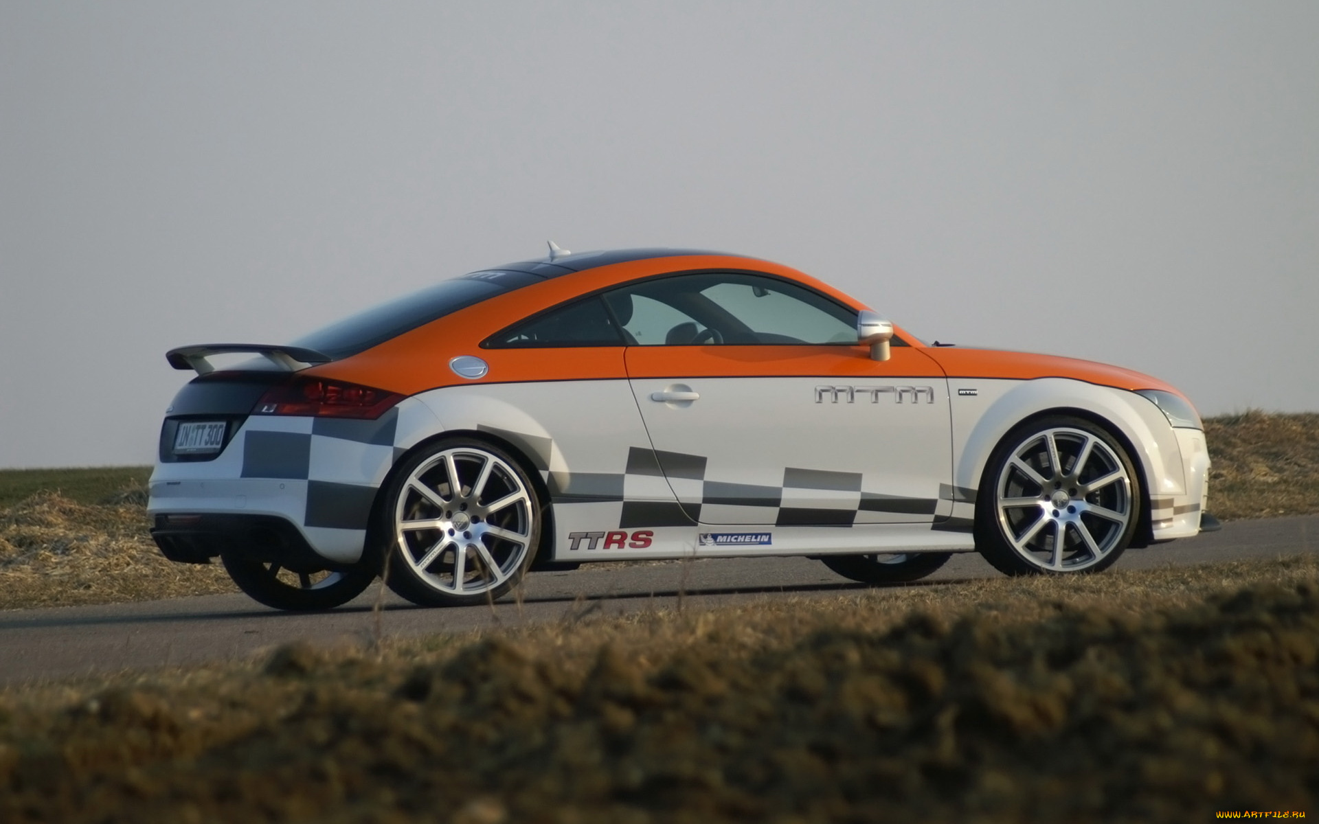 audi, tt, rs, clubsport, автомобили, audi, белый, рисунок, дорога
