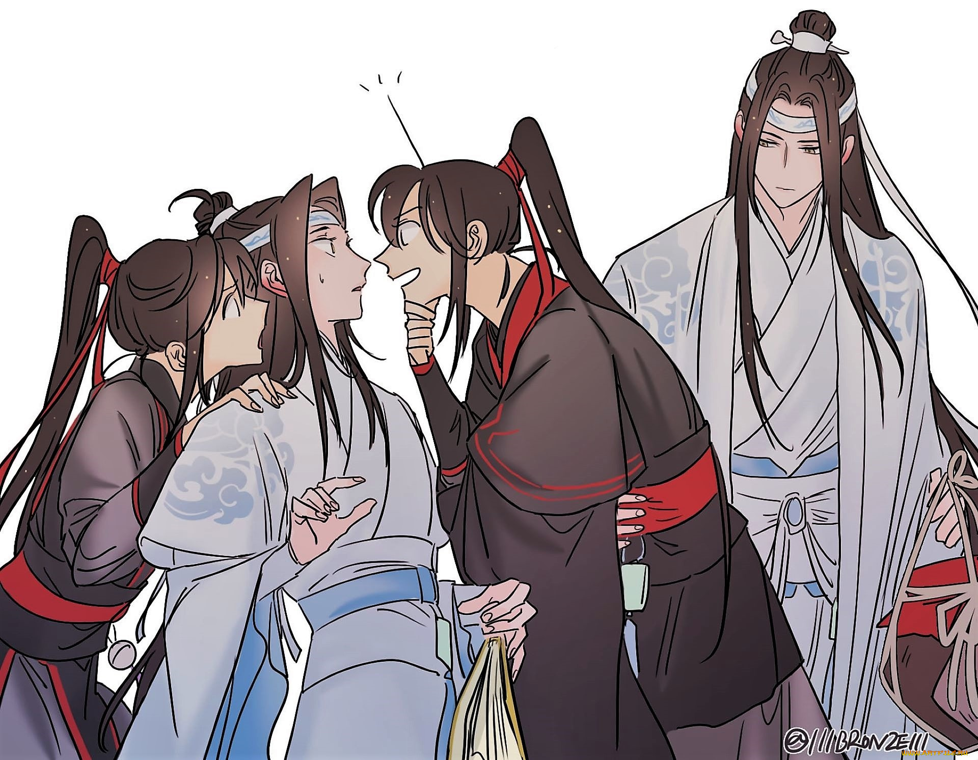 аниме, mo, dao, zu, shi, вэй, усянь, лань, ванцзи