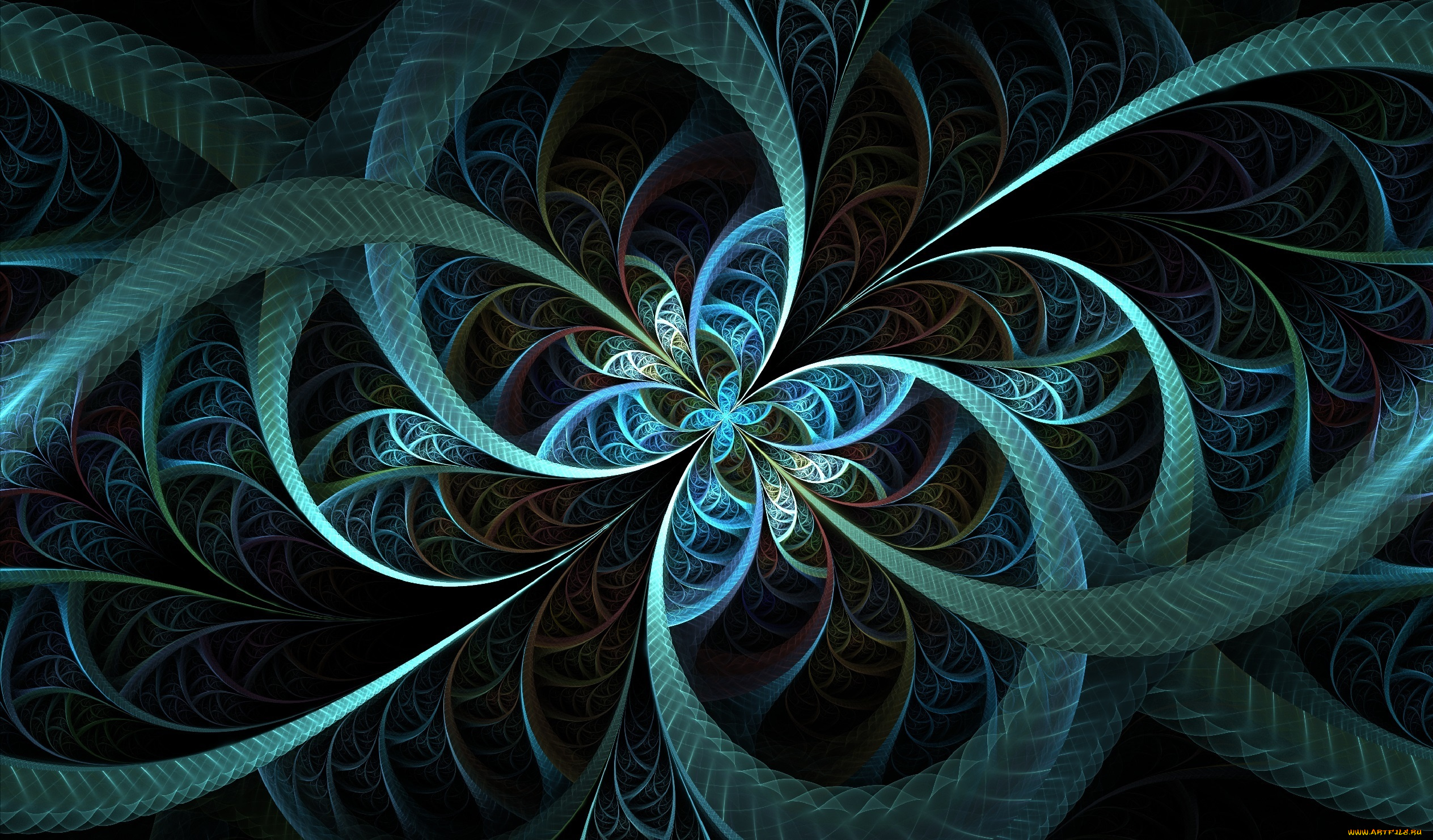 3д, графика, абстракция, , abstract, дуги, лепестки