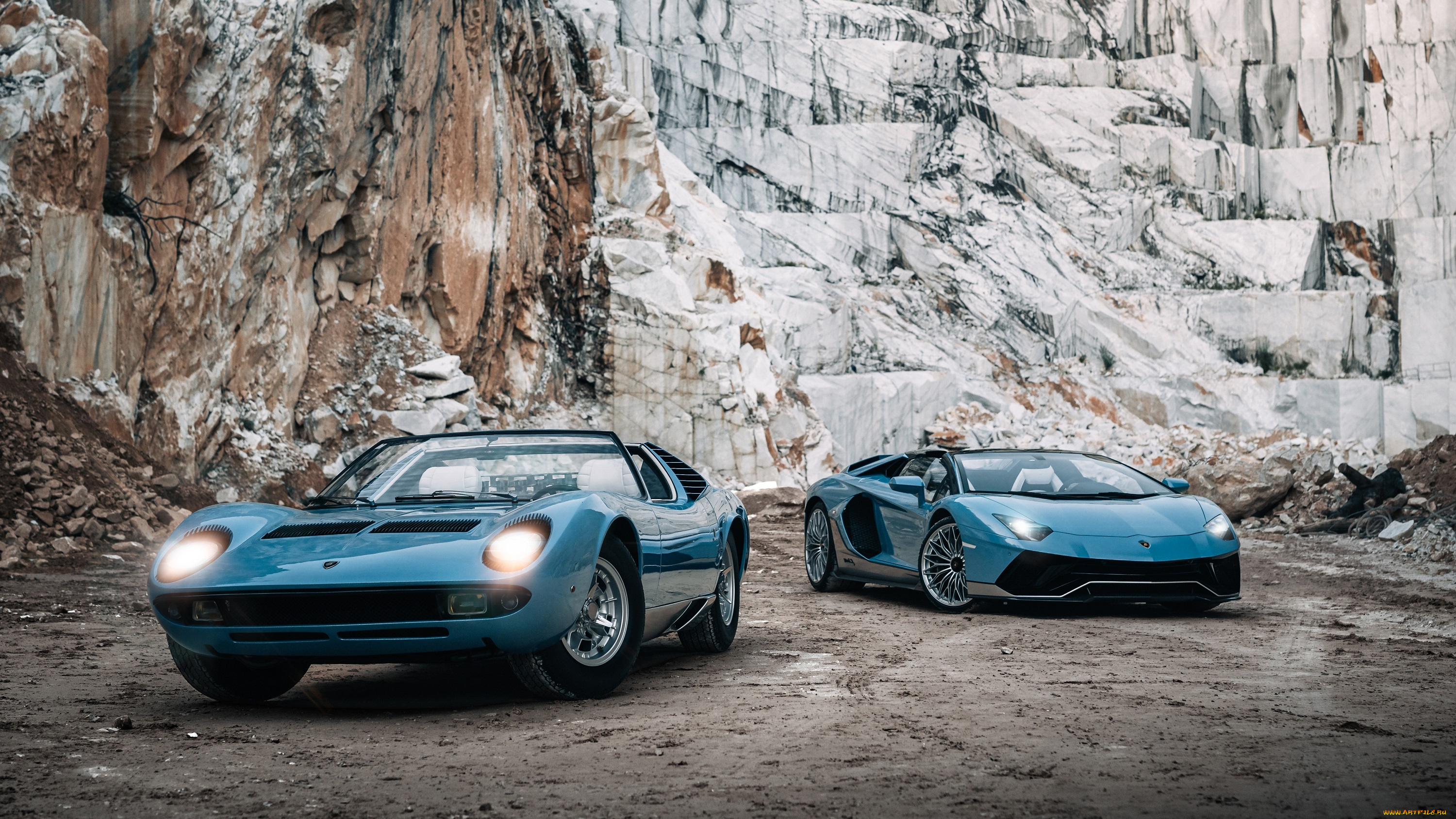 автомобили, lamborghini, скалы, roadster, родстер, miura, ламборгини, 1968, aventador, роадстер, lp, 780-4, ultimae, roads, azzuro, flake