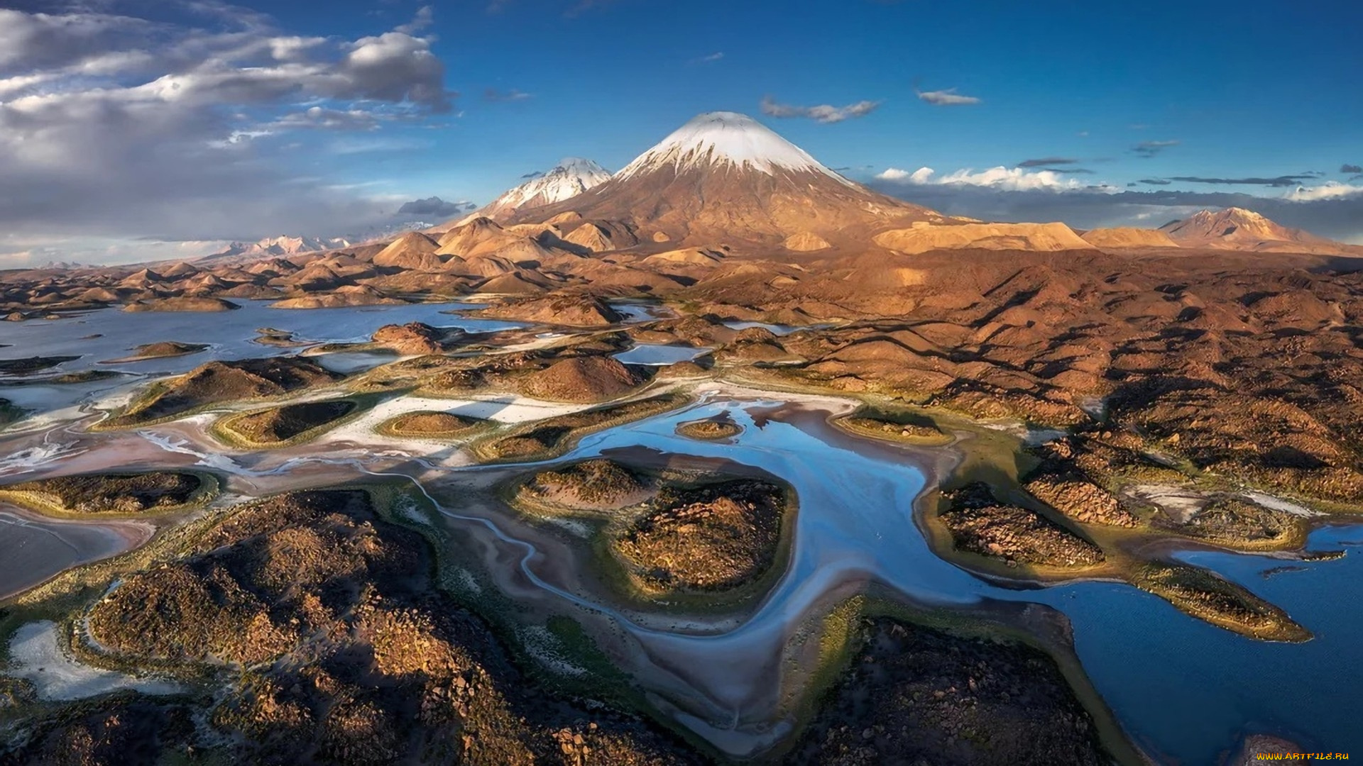 lauca, national, park, chile, природа, побережье, lauca, national, park