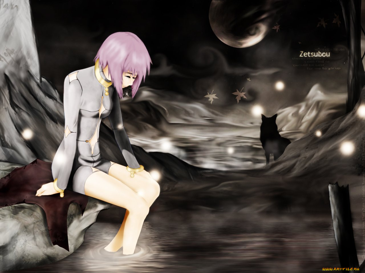 аниме, wolf`s, rain