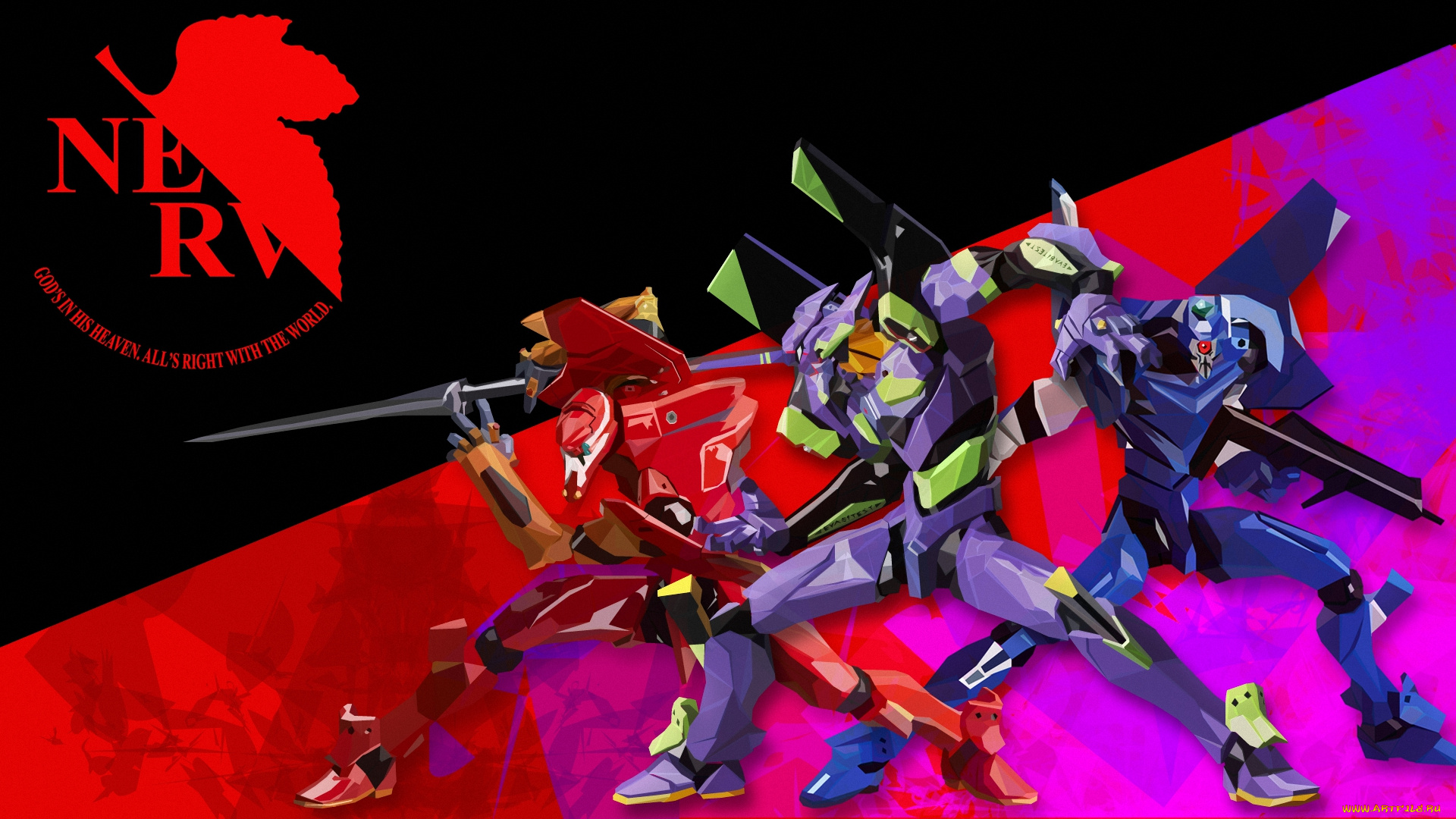 аниме, evangelion, eva