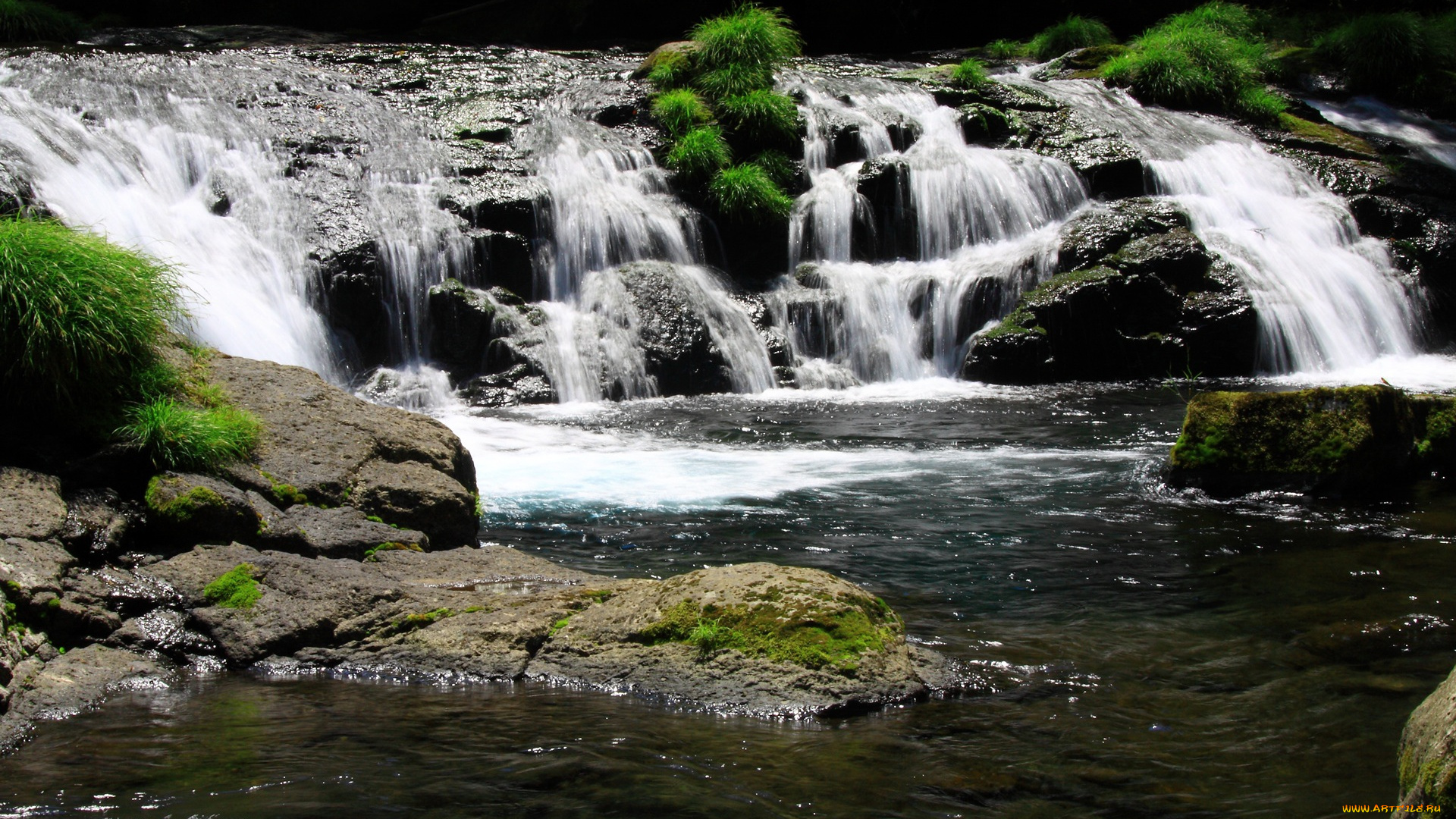 природа, реки, озера, камни, ручей