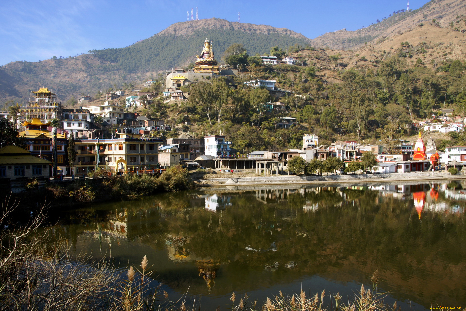 индия, rewalsar, города, панорамы