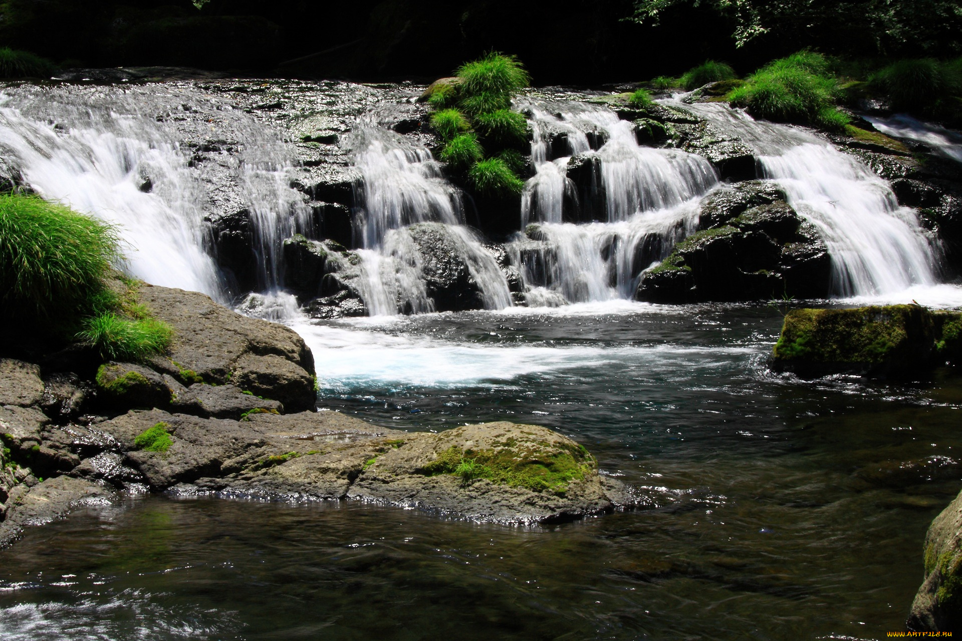 природа, реки, озера, камни, ручей