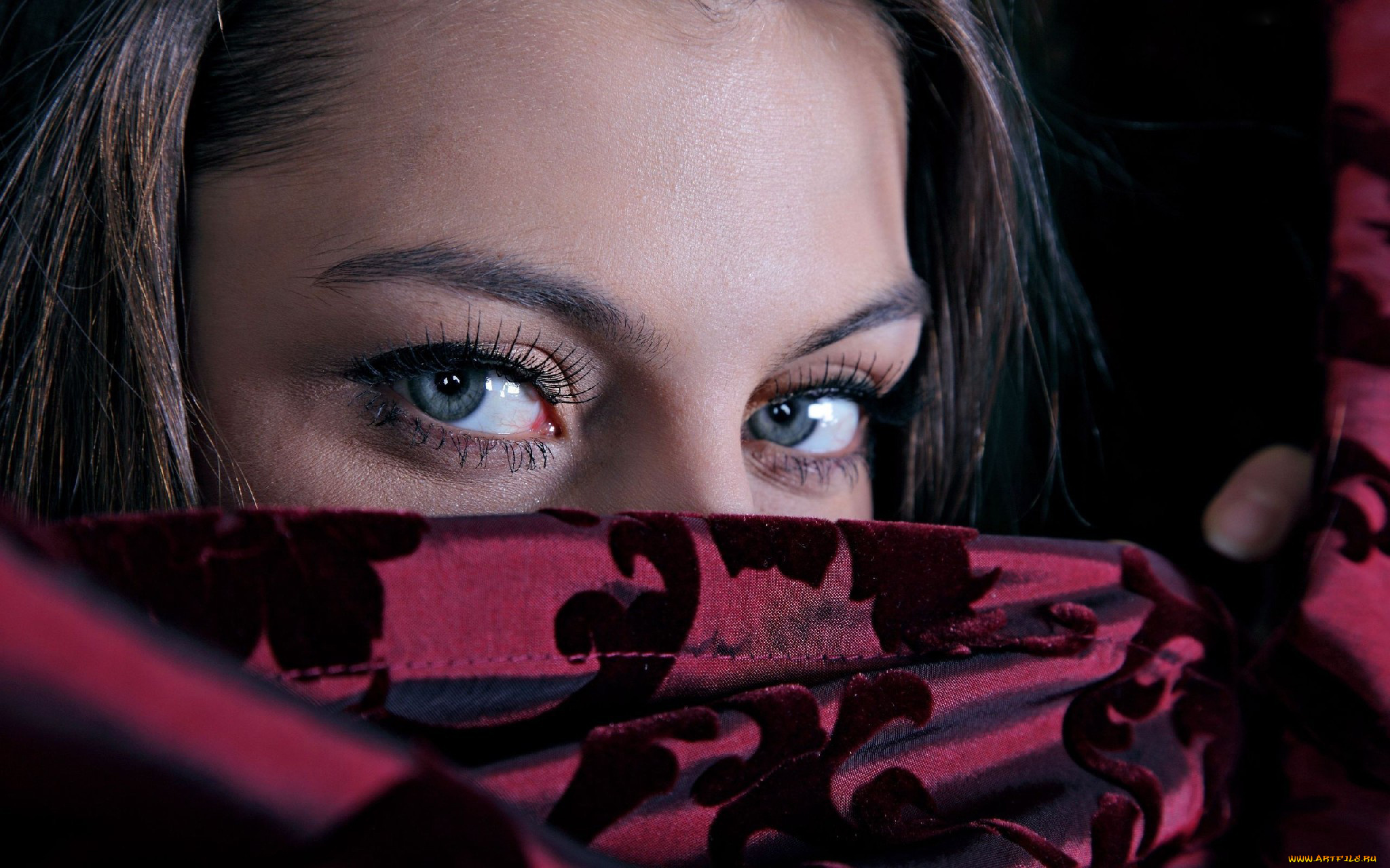 разное, глаза, платок
