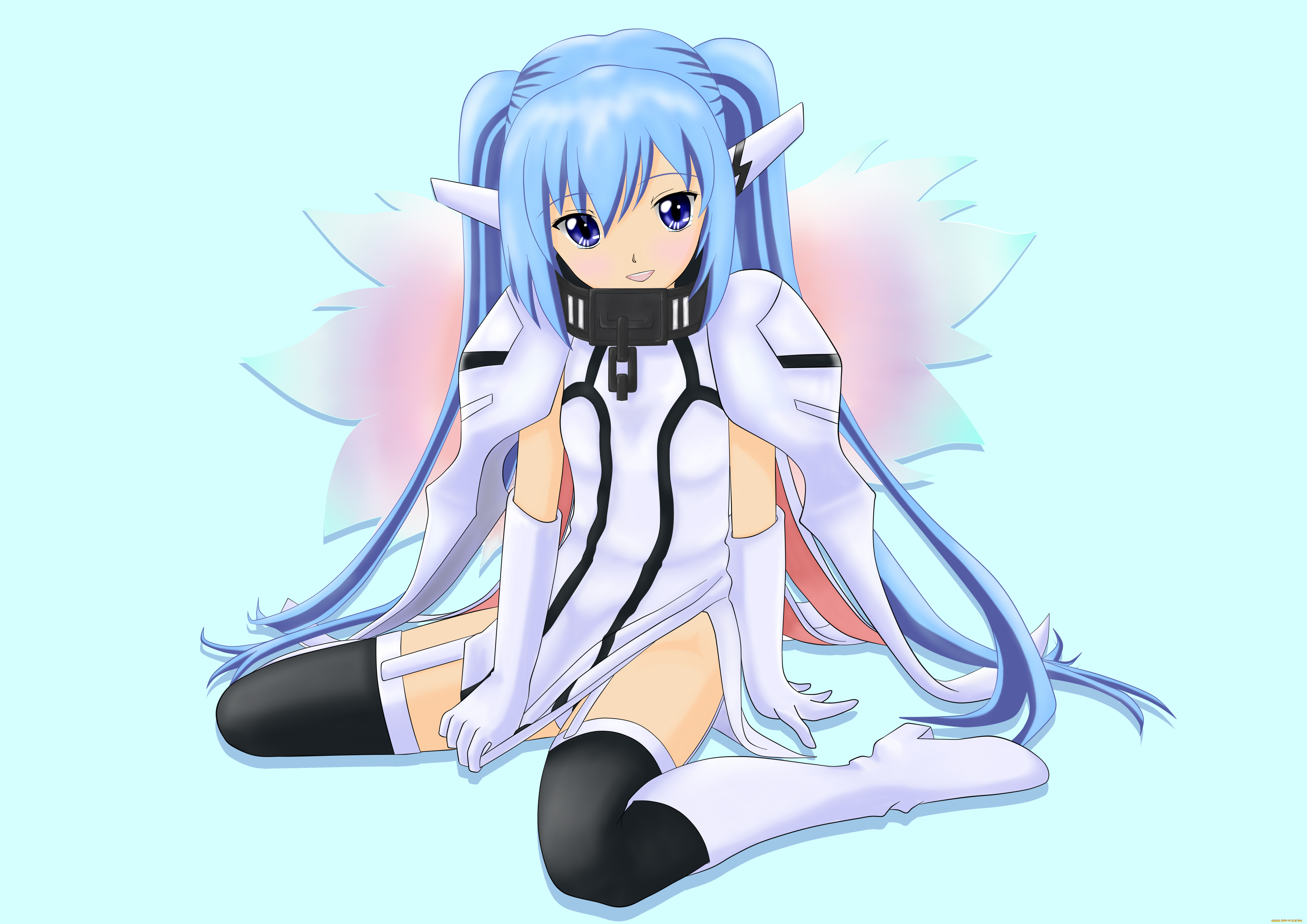 nymph, аниме, sora, no, otoshimono