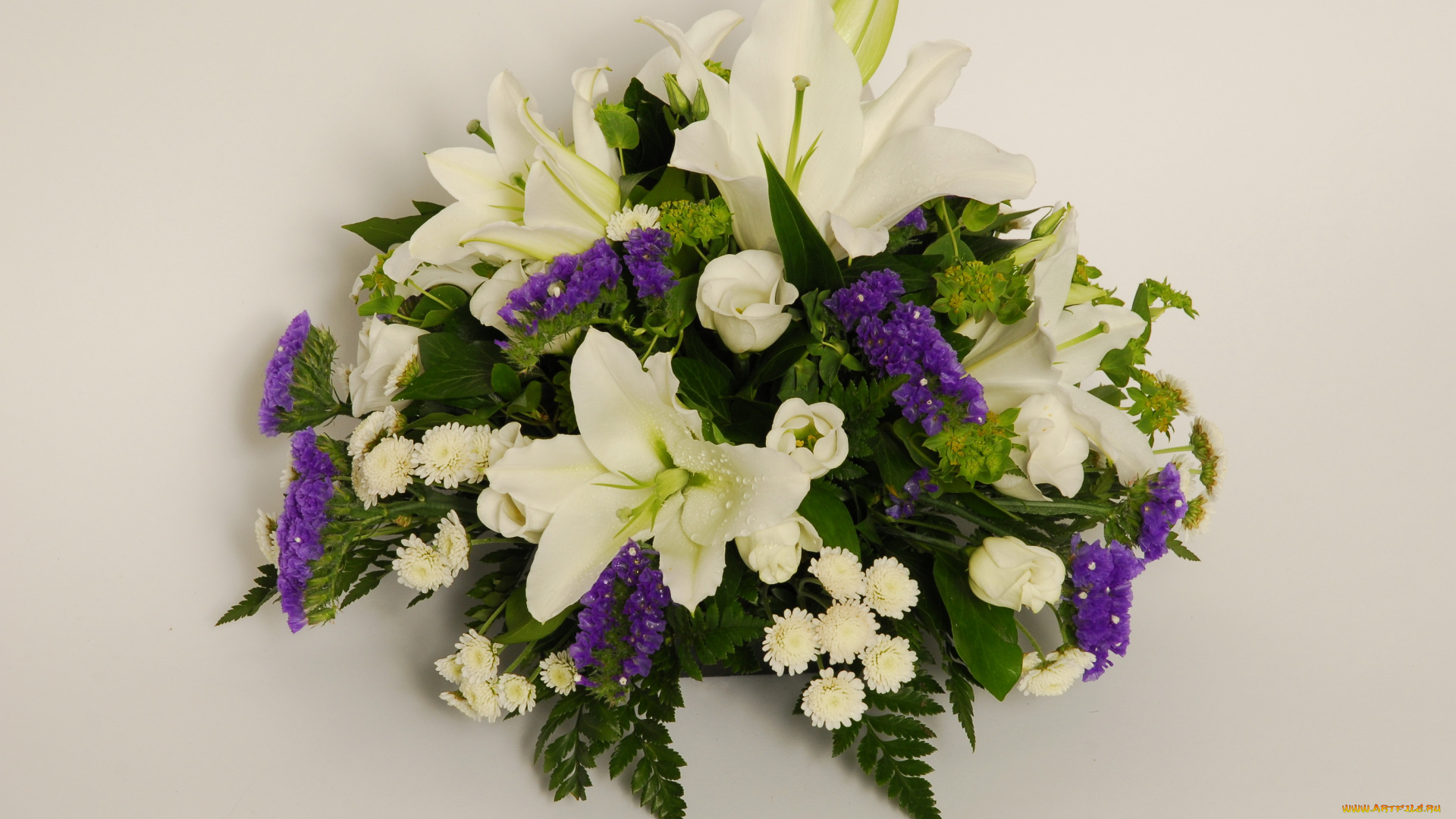 цветы, букеты, композиции, букет, лилии, розы, хризантемы