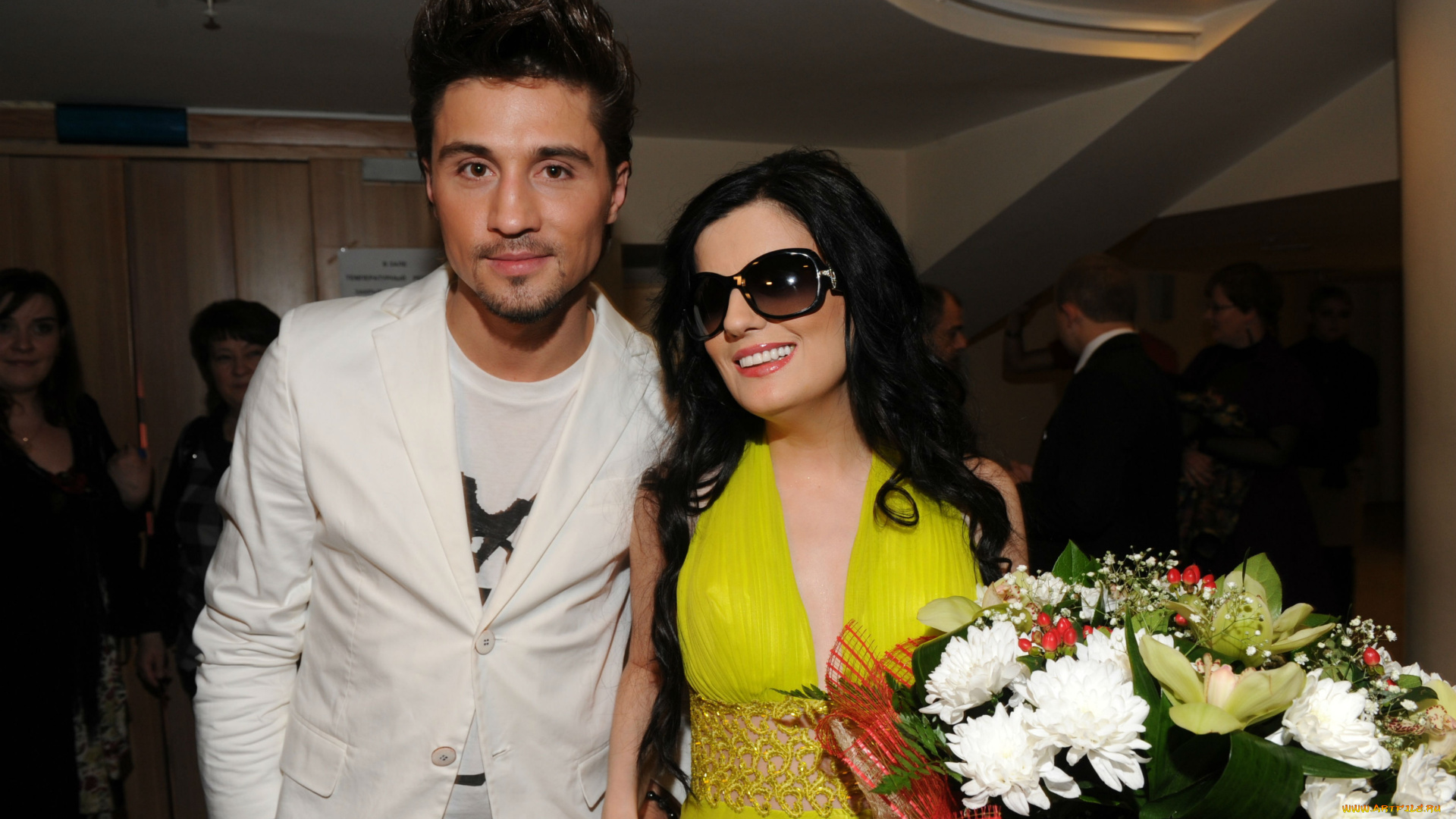 разное, знаменитости, диана, гурцкая, цветы, дима, билан