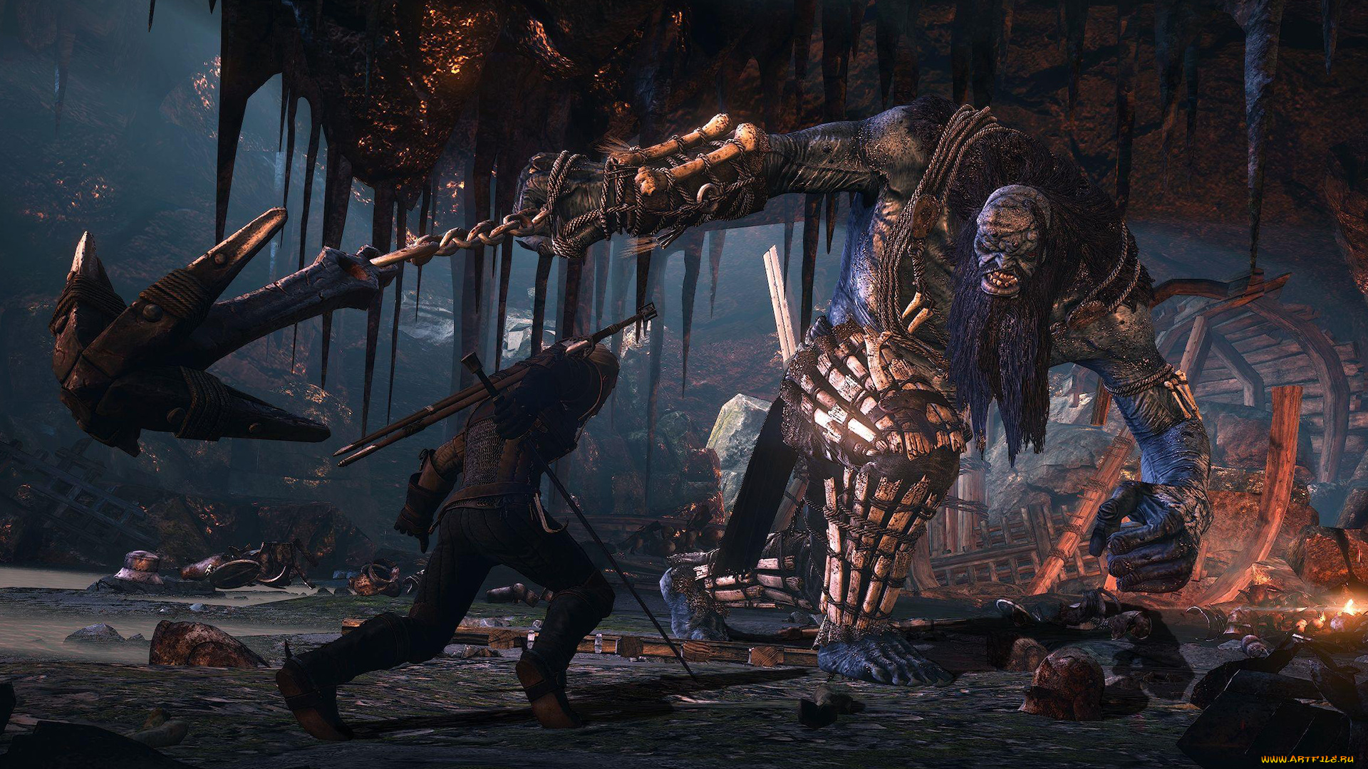 the, witcher, wild, hunt, видео, игры, сражение