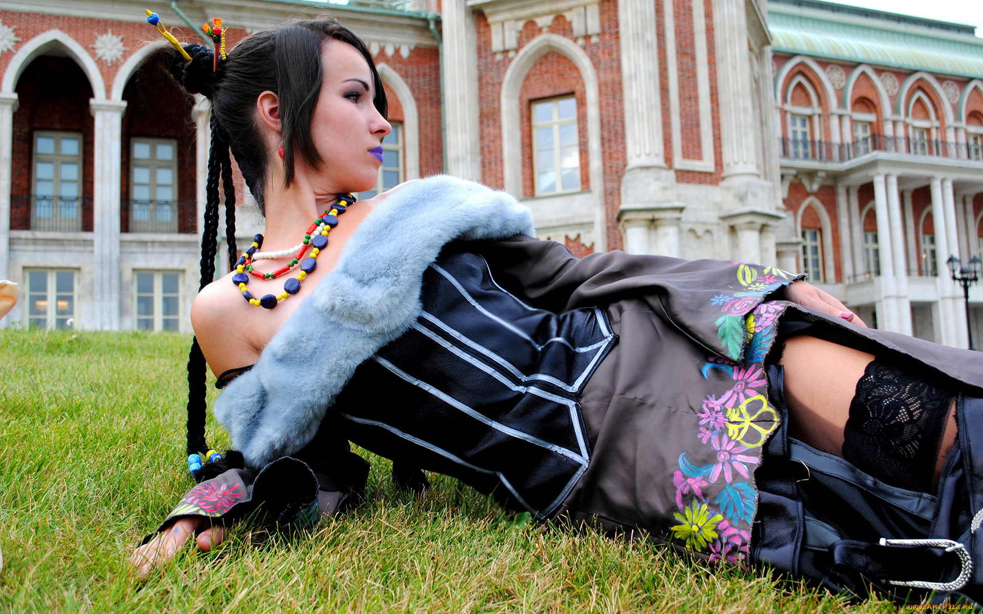 -Unsort, Креатив, девушки, unsort, креатив, трава