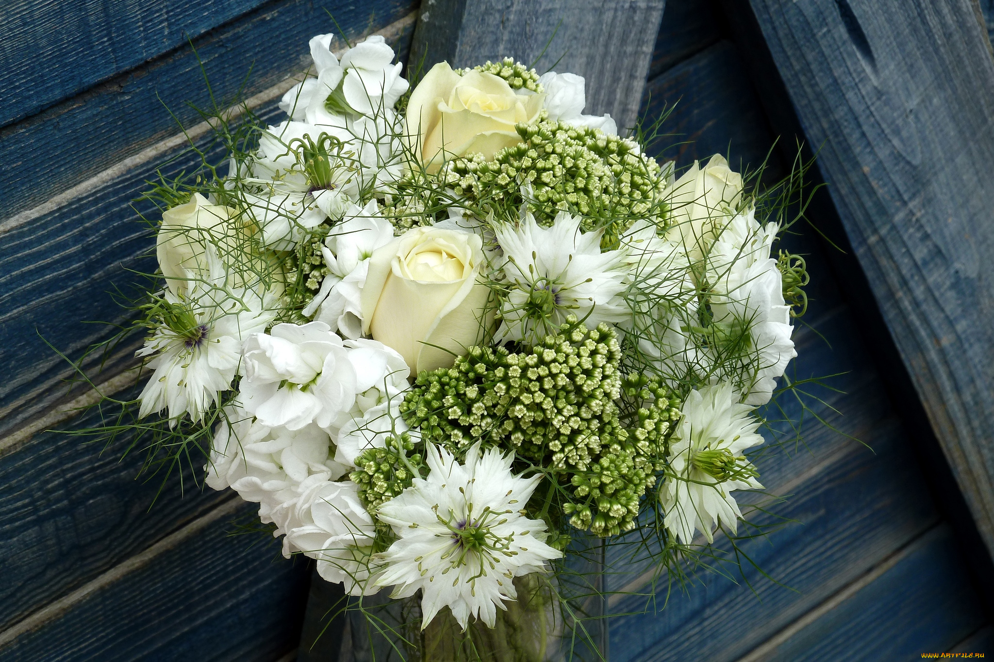 цветы, букеты, композиции, нигелла, розы, левкой