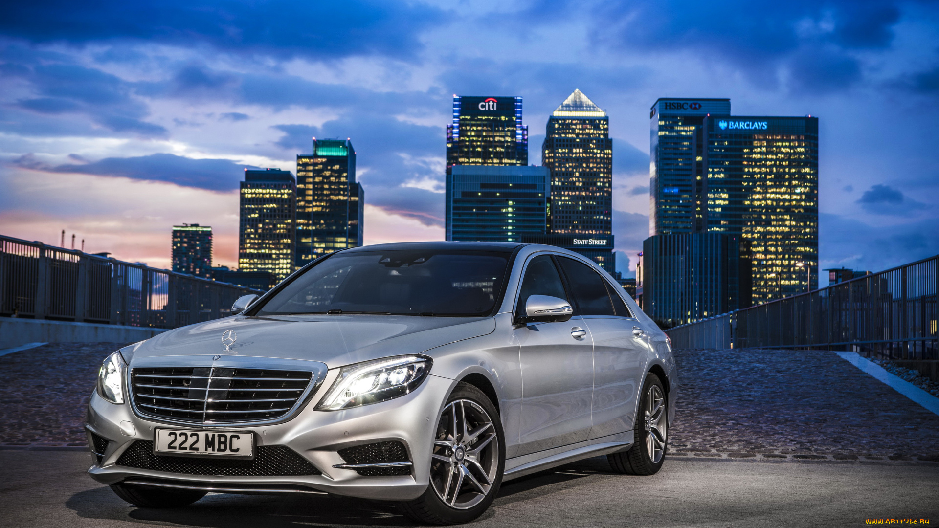 2014, mercedes-benz, s300, w222, bluetec, hybrid, автомобили, mercedes-benz, серый, город, ночь, тюнинг