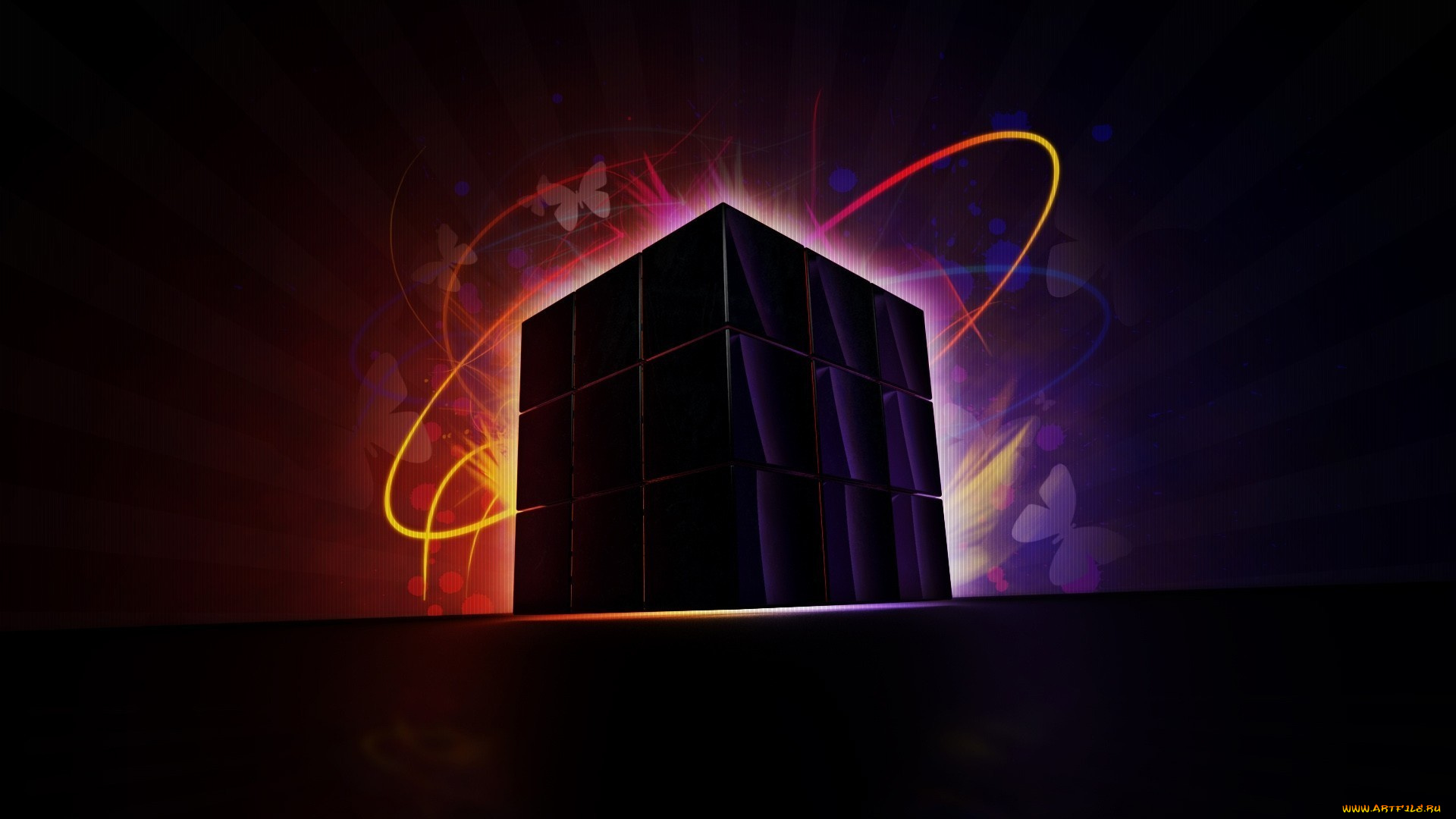 3д, графика, -другое, куб