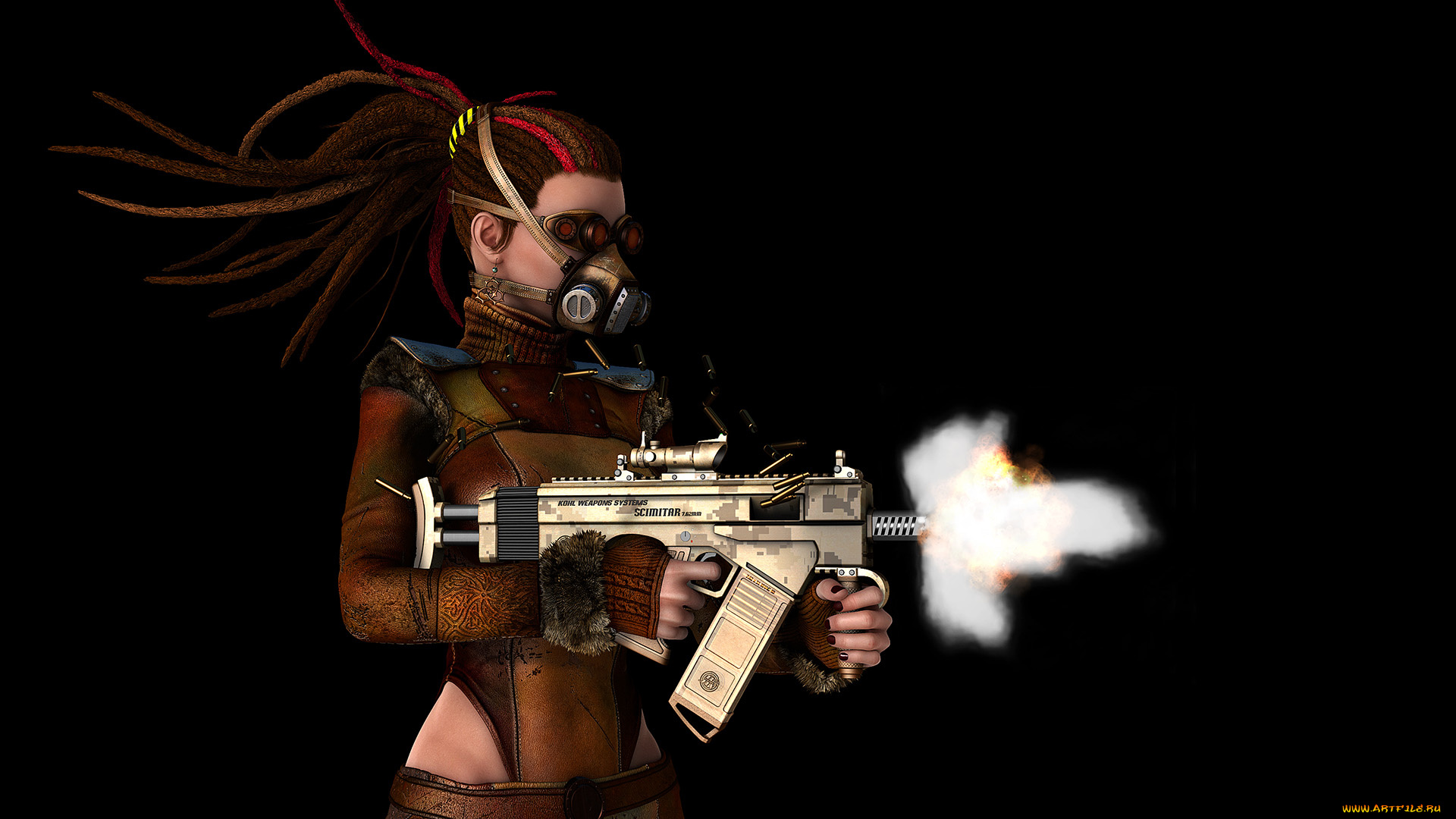 3д, графика, fantasy, , фантазия, девушка, оружие