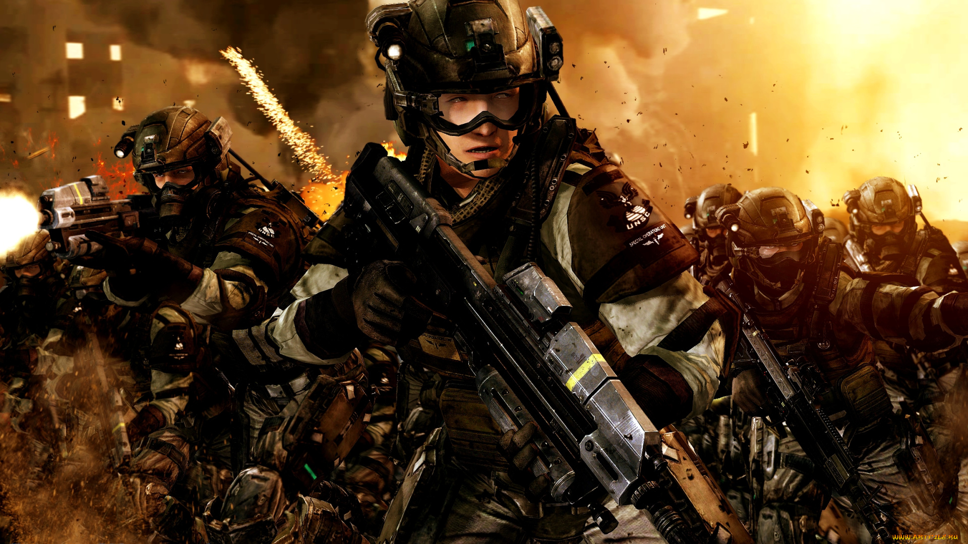 3д, графика, military, солдаты, люди, оружие