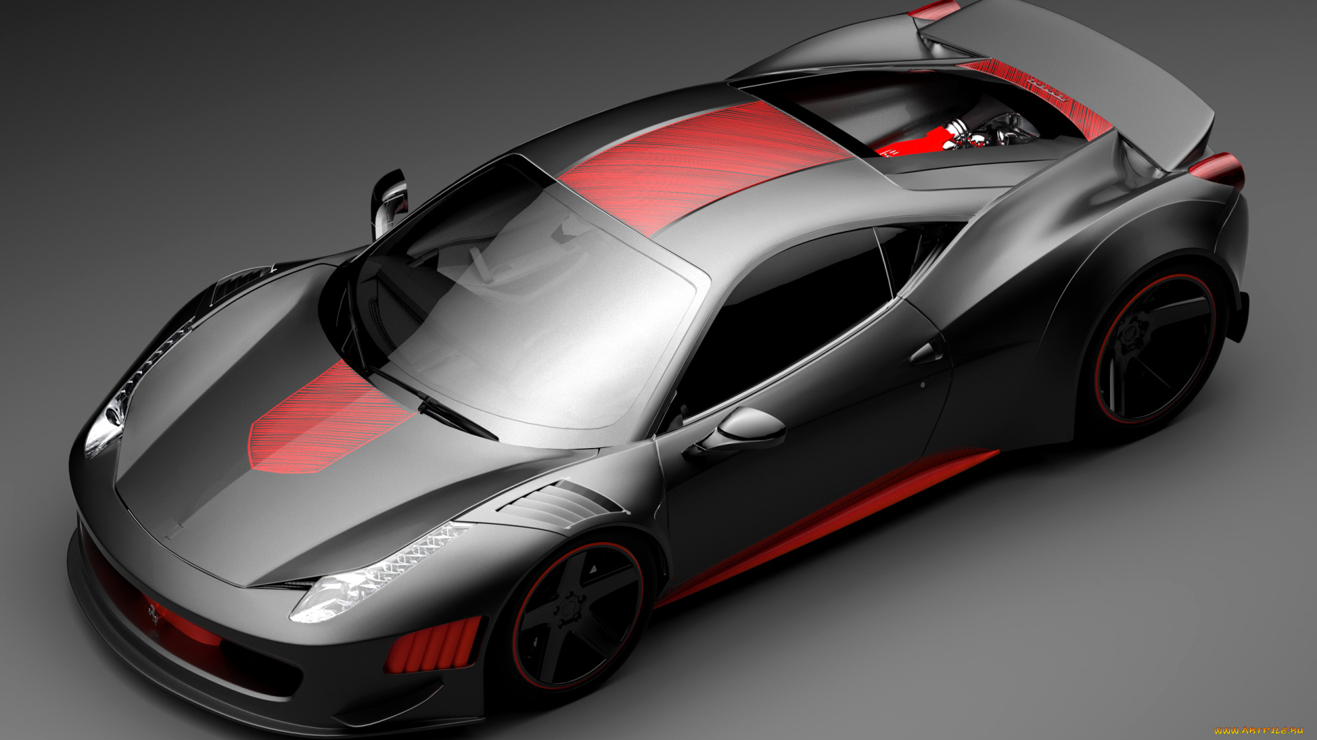 автомобили, 3д, ferrari