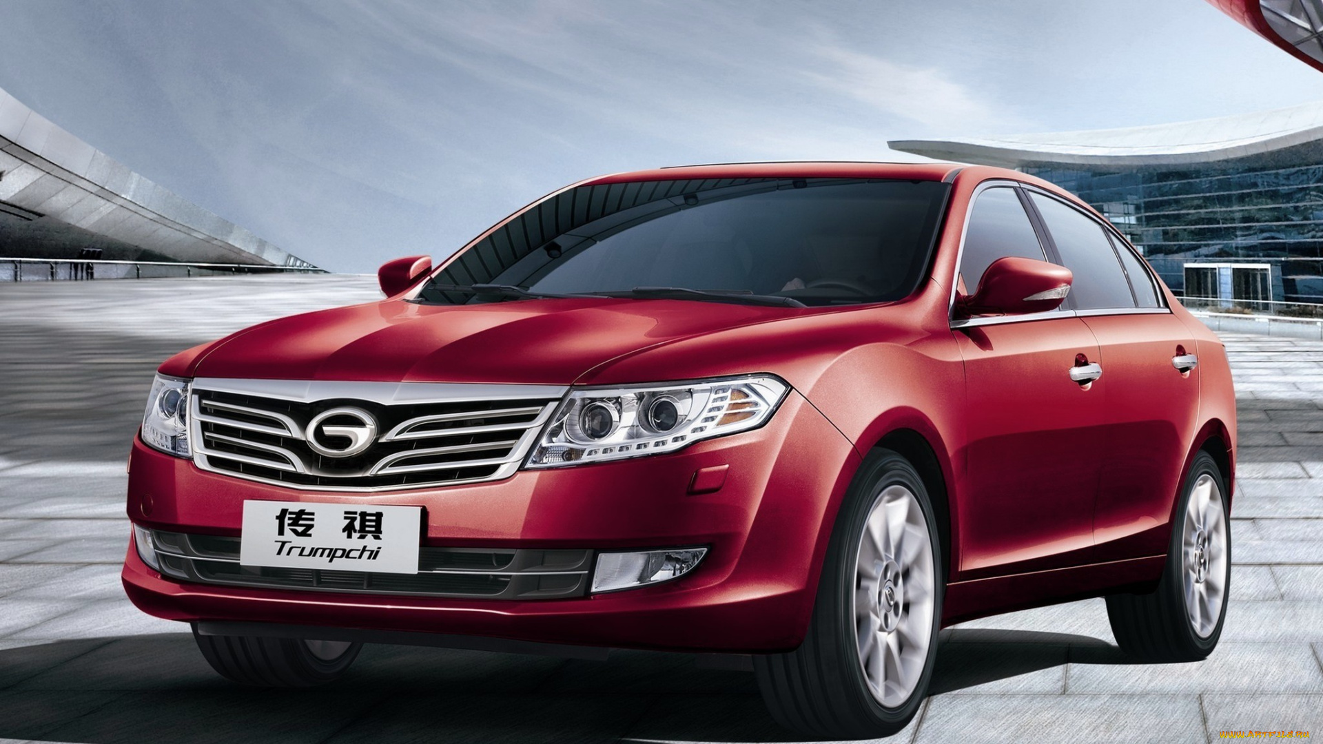 автомобили, gac, красный, trumpchi