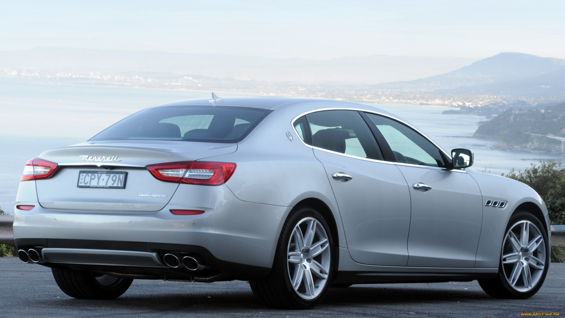 автомобили, maserati, 2014г, au-spec, серый, quattroporte