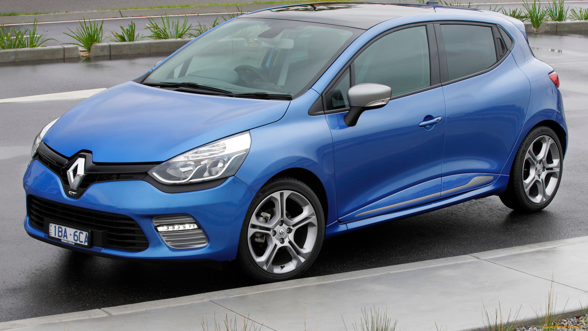 автомобили, renault, синий, 2014г, au-spec, clio, gt
