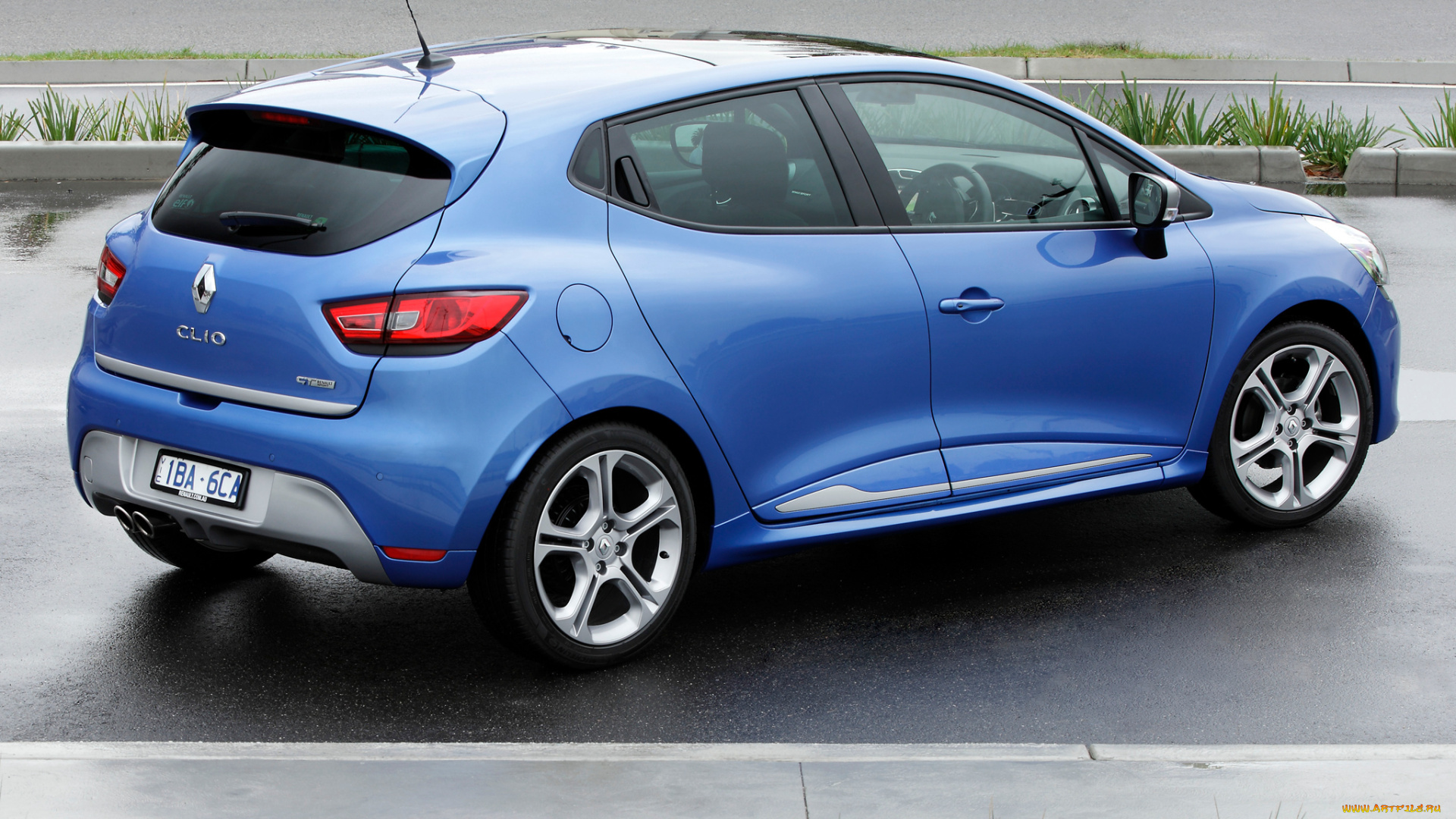 автомобили, renault, синий, 2014г, au-spec, clio, gt