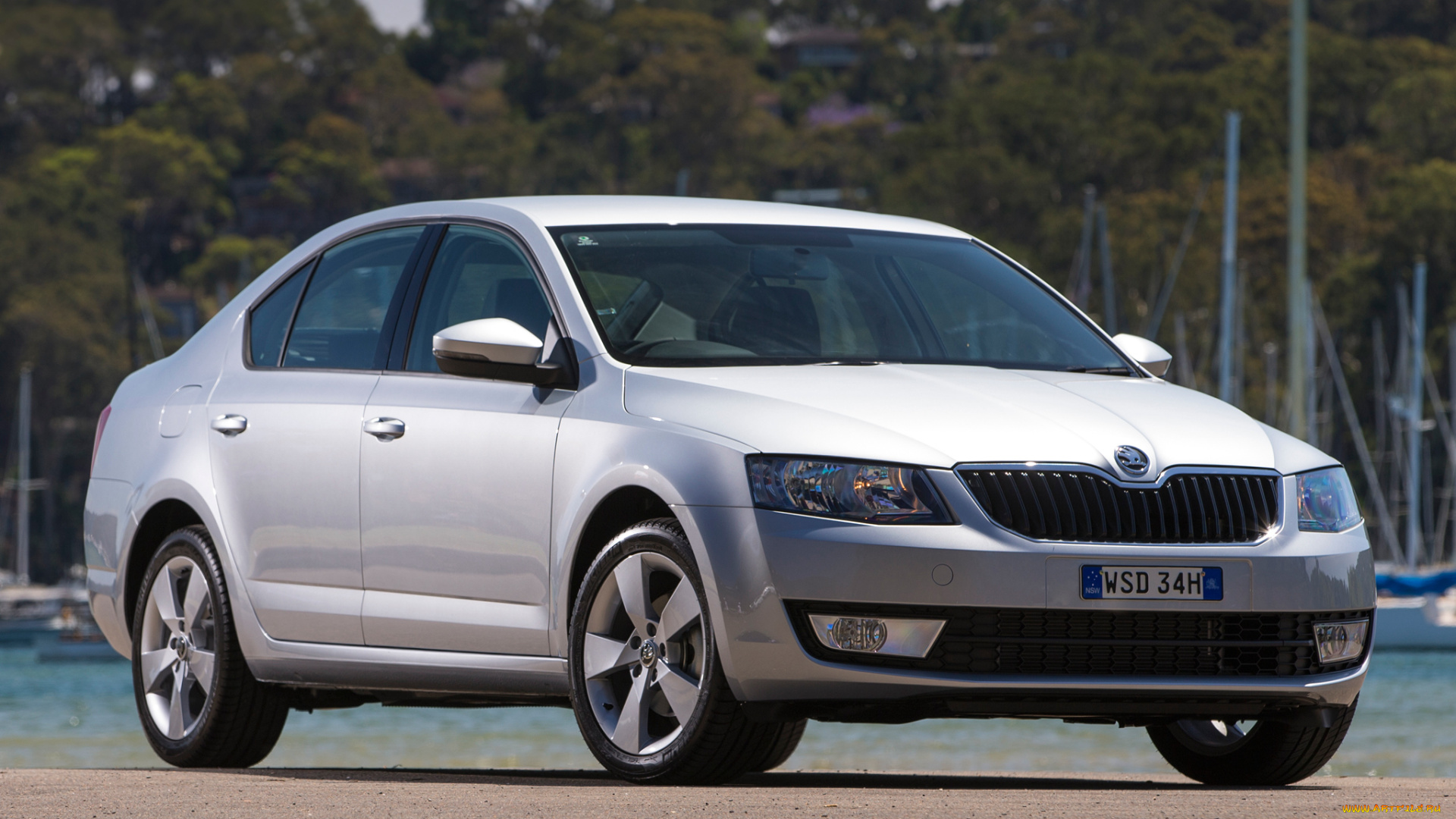 автомобили, skoda, серый, 5e, wagon, octavia