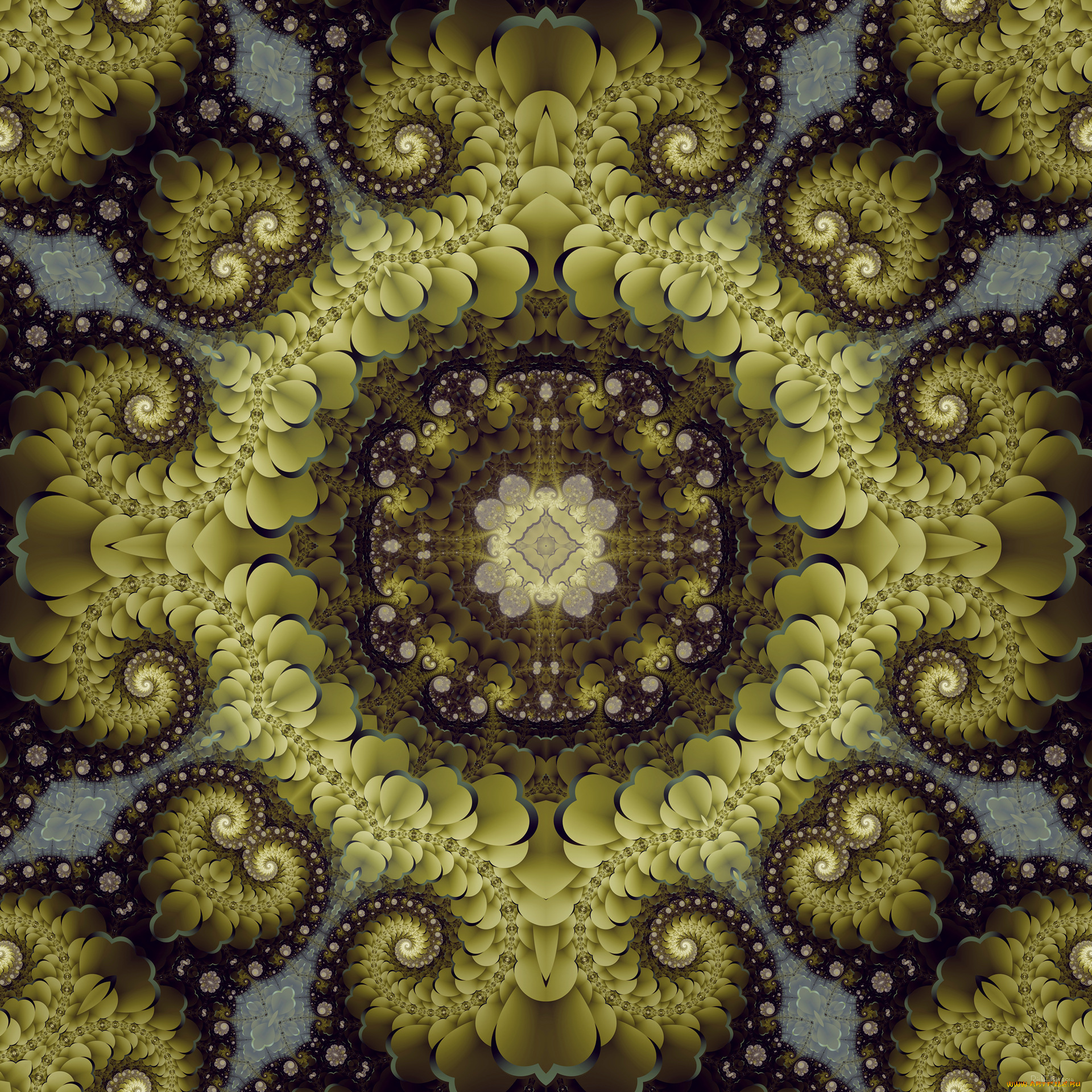 3д, графика, fractal, , фракталы, узор, цвета, фон