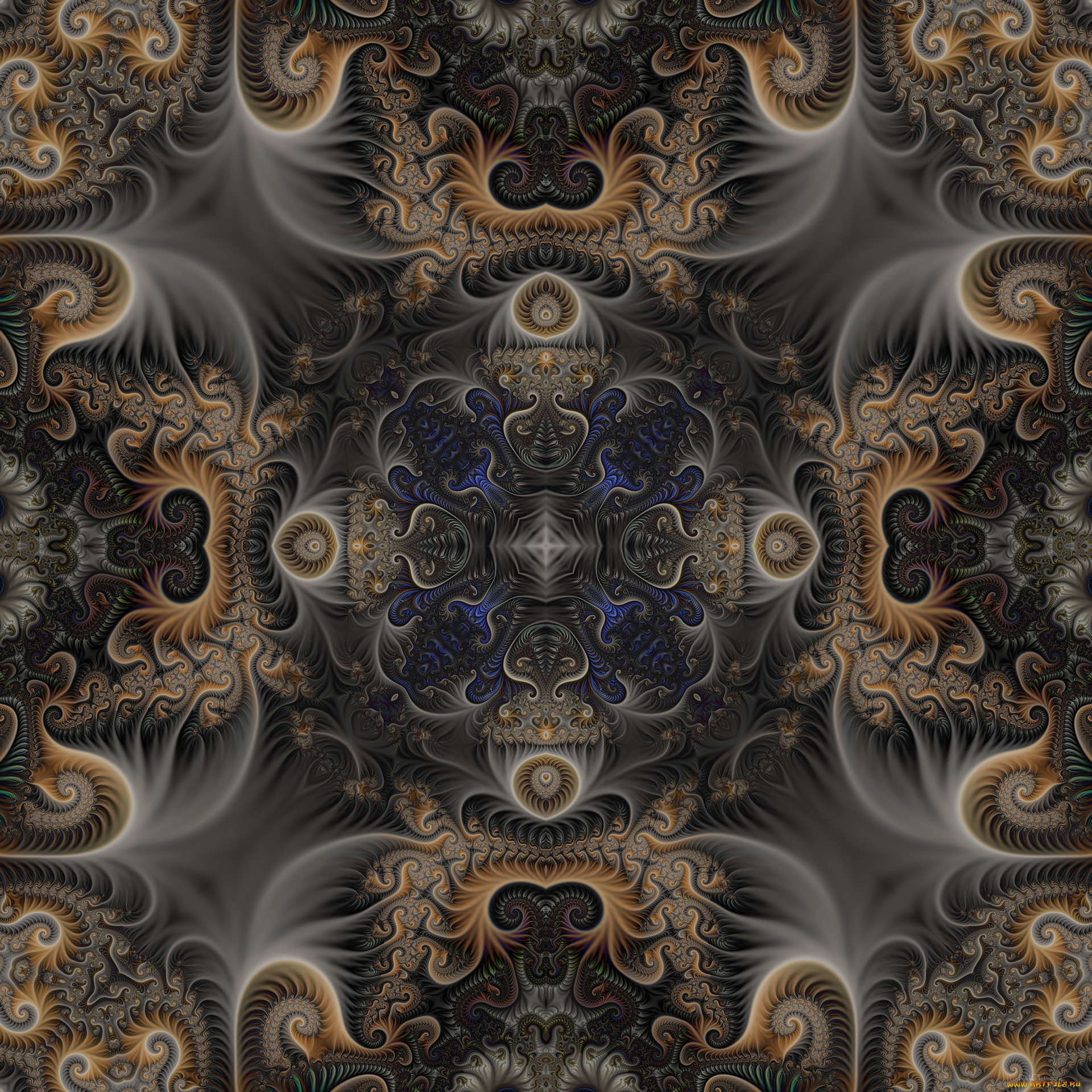 3д, графика, fractal, , фракталы, узор, фон, цвета