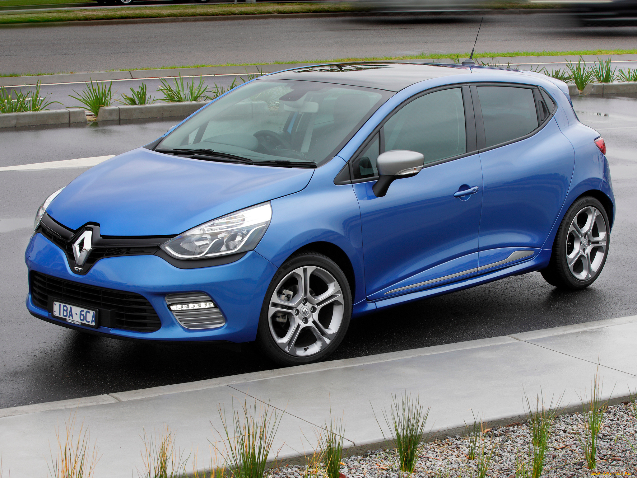 автомобили, renault, синий, 2014г, au-spec, clio, gt