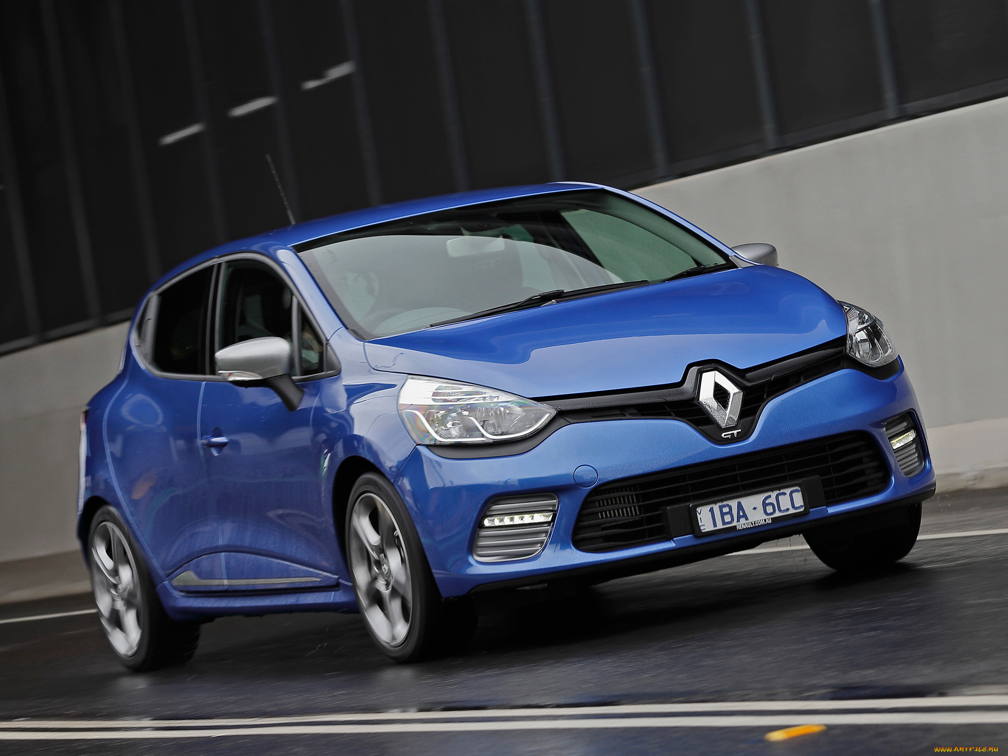 автомобили, renault, синий, 2014г, au-spec, clio, gt