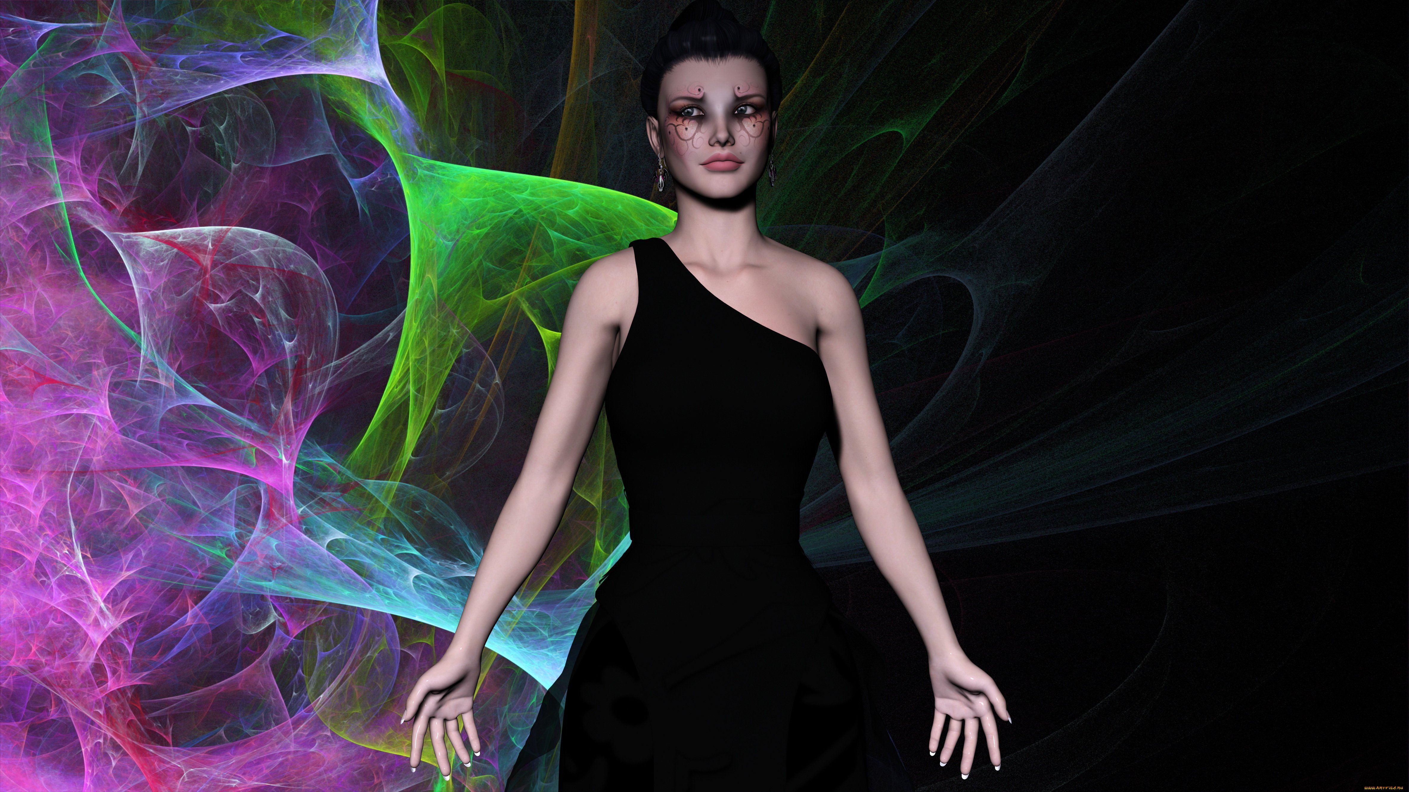 gillian, 3д, графика, people, , люди, девушка, взгляд, фон