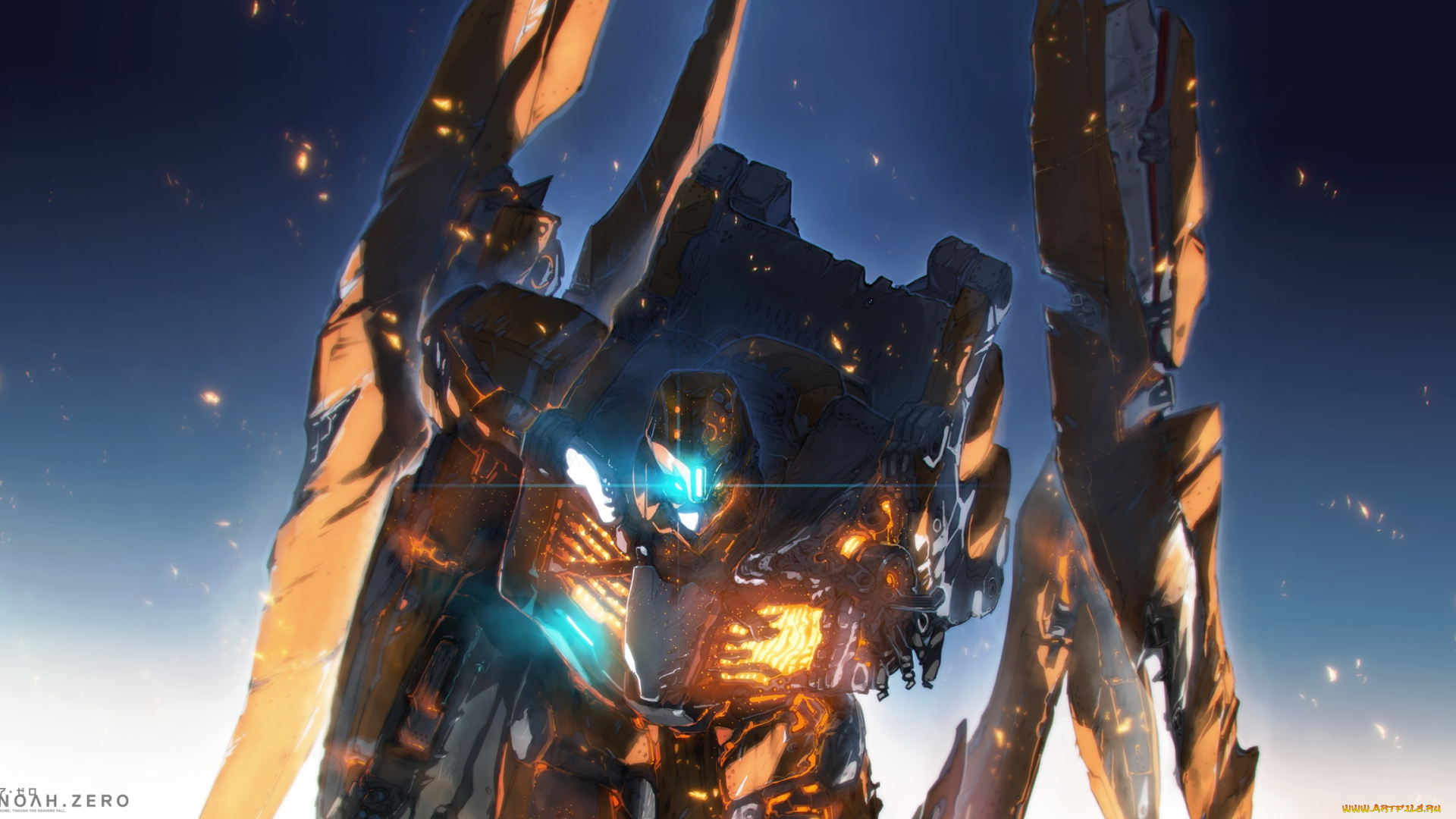 аниме, aldnoah, zero, aldnoah, zero, космос, катафракт, робот, арт, i-iv
