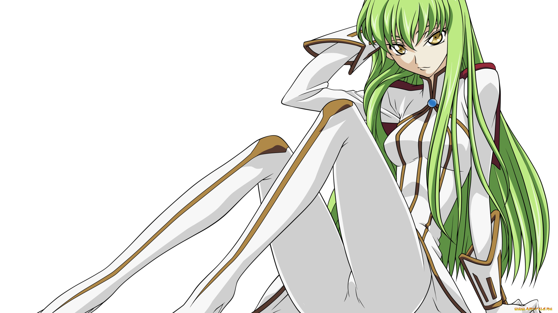 аниме, code, geass, фон, взгляд, девушка