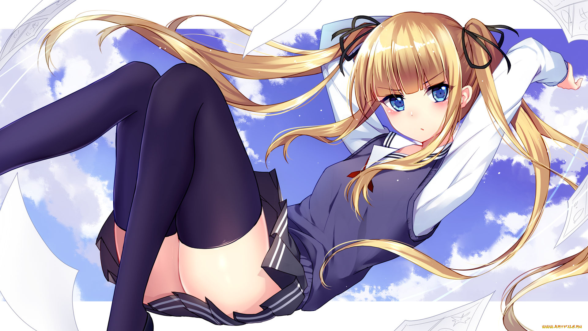 аниме, saenai, heroine, no, sodatekata, saenai, heroine, no, sodatekata, sawamura, spencer, eriri, bisonbison, блондинка, девушка, арт