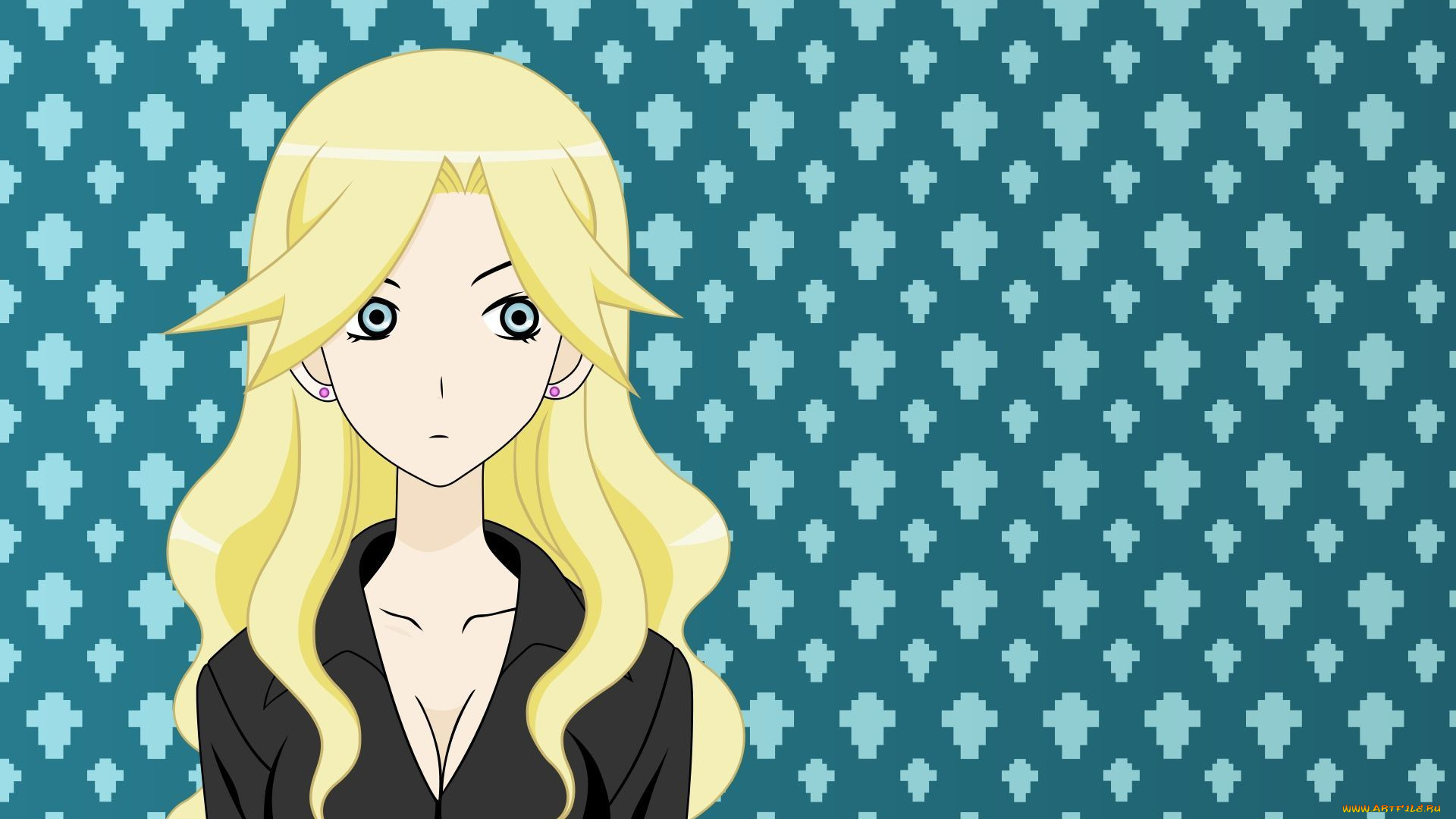 аниме, unknown, , другое, девушка, взгляд, фон