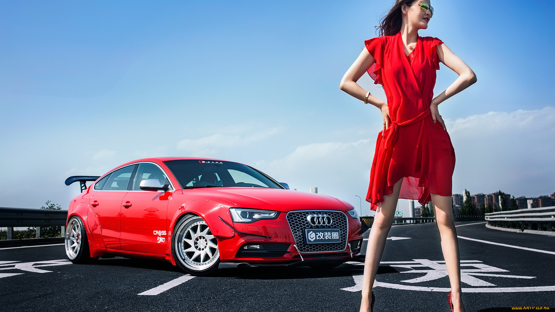 автомобили, -авто, с, девушками, девушка, взгляд, фон, автомобиль