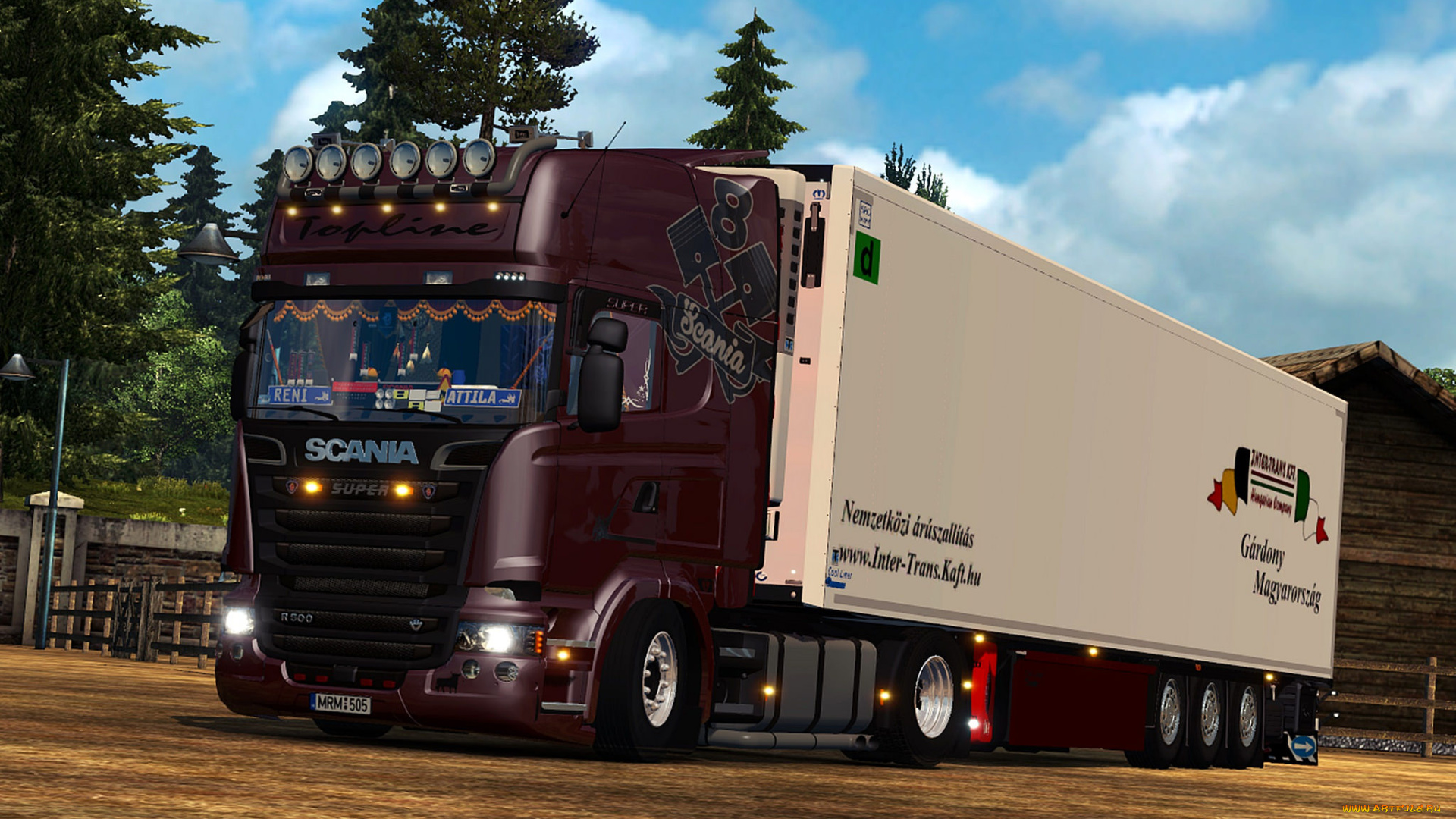 автомобили, 3д, грузовик, тягач, седельный, тяжелый