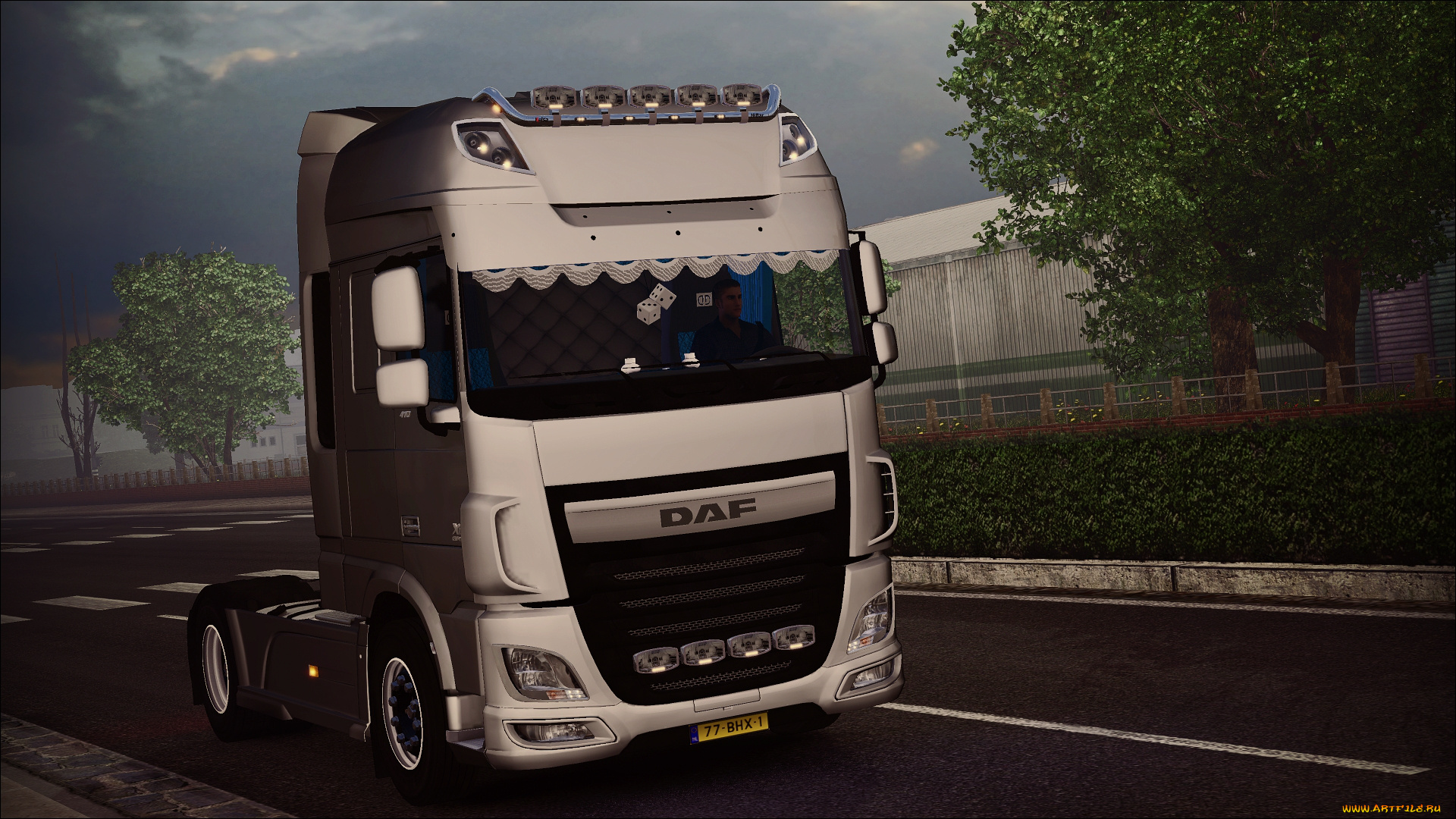 автомобили, 3д, седельный, тягач, грузовик, тяжелый