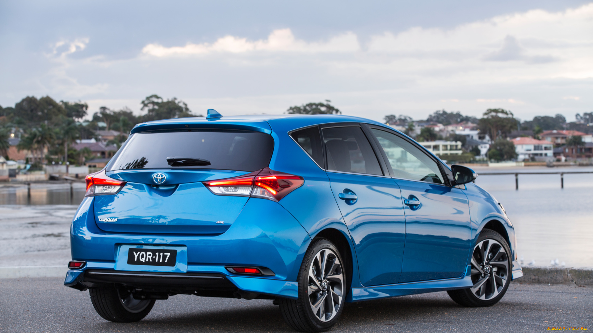 автомобили, toyota, corolla, синий, zr, 2015г