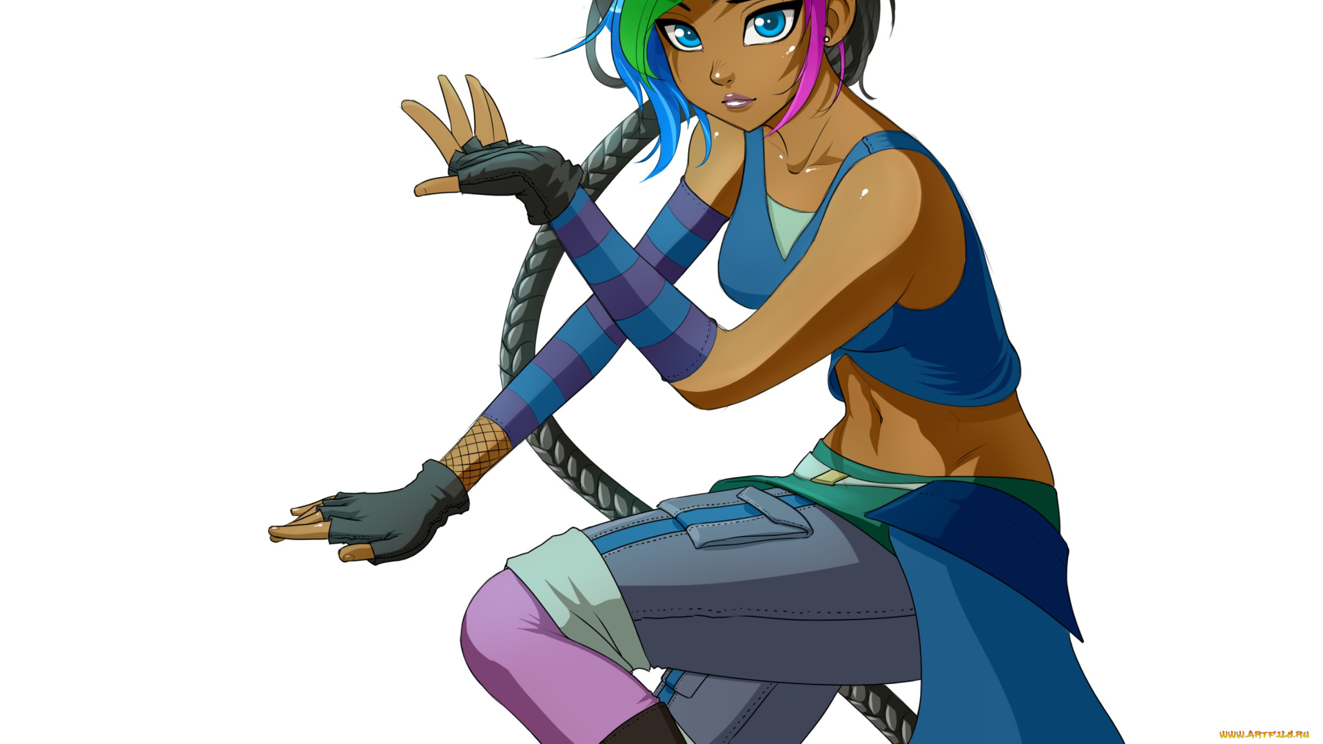 разное, арты, девушка, взгляд, фон, коса