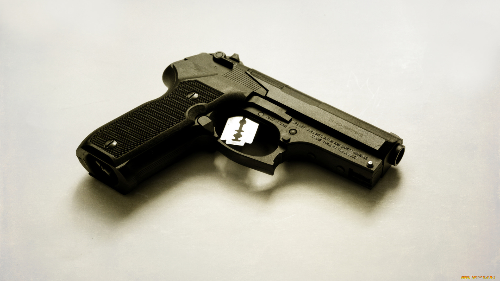 юмор, и, приколы, пистолет, лезвие