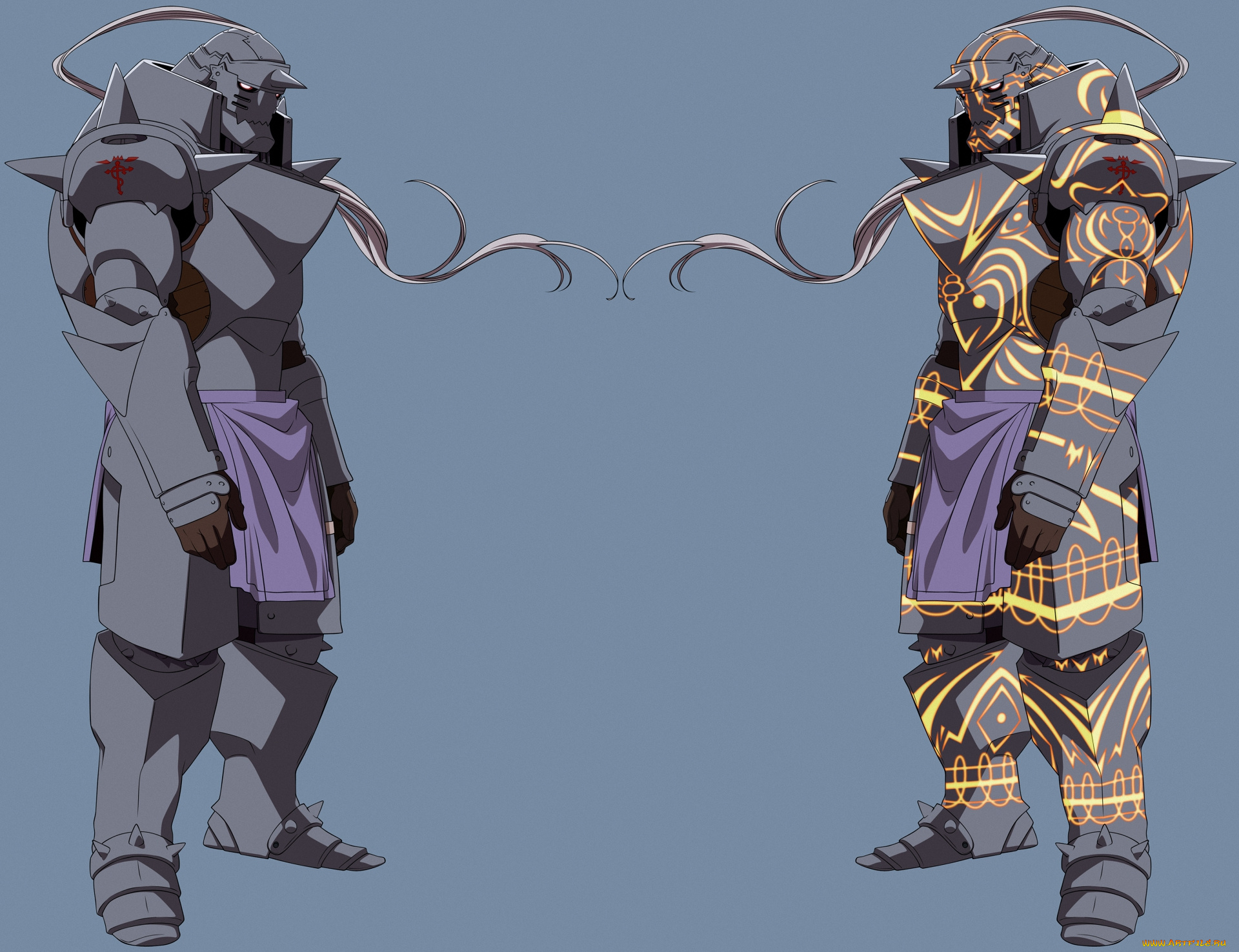 аниме, fullmetal, alchemist, alphonse, elric, al, доспехи, ученый, алхимик