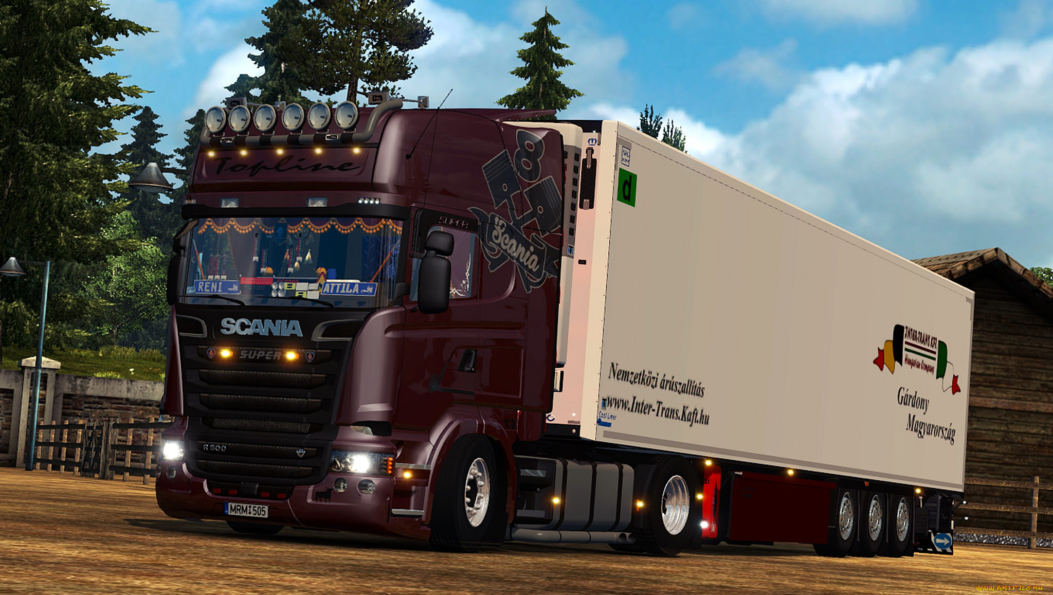 автомобили, 3д, грузовик, тягач, седельный, тяжелый