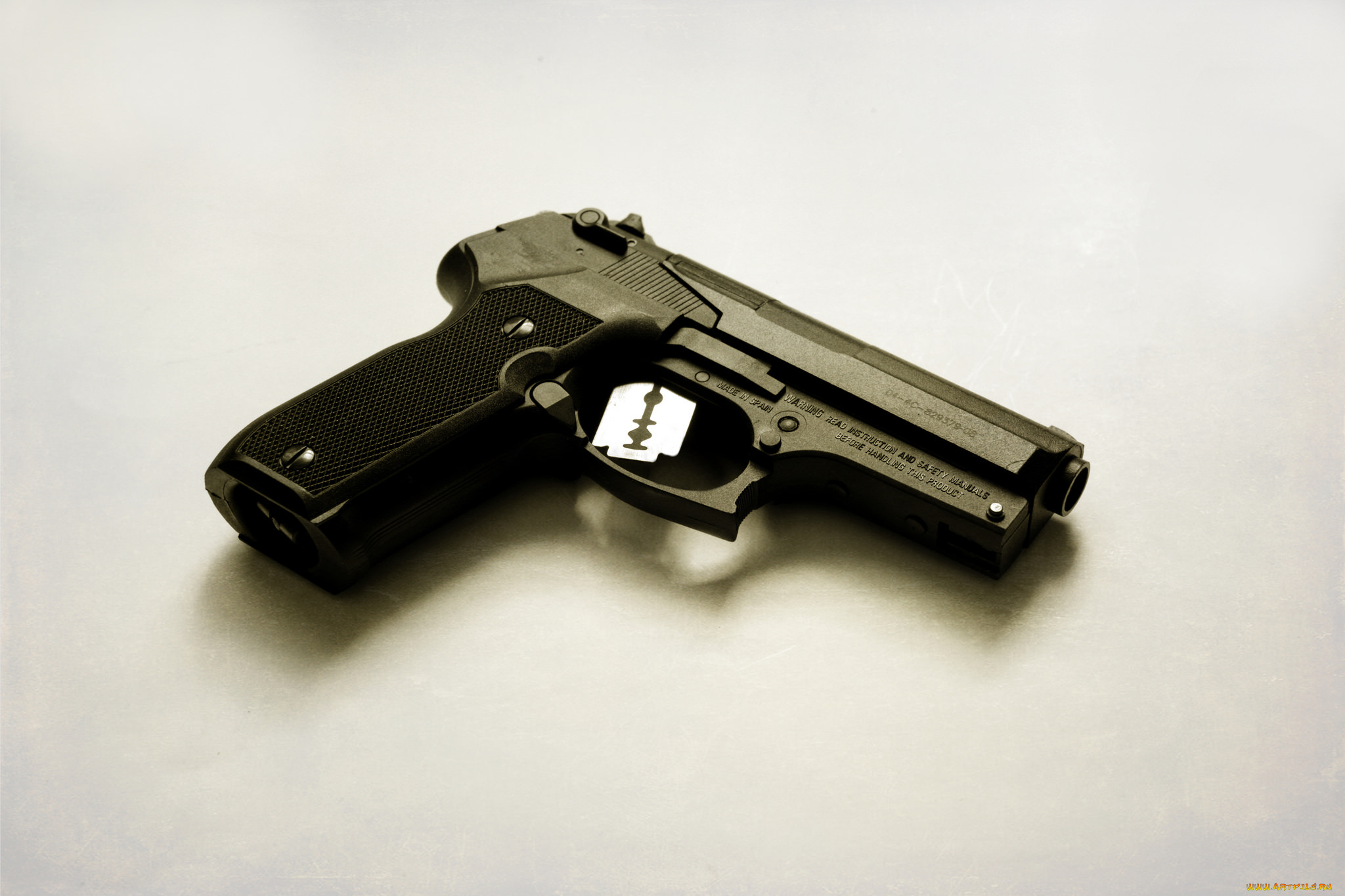 юмор, и, приколы, пистолет, лезвие