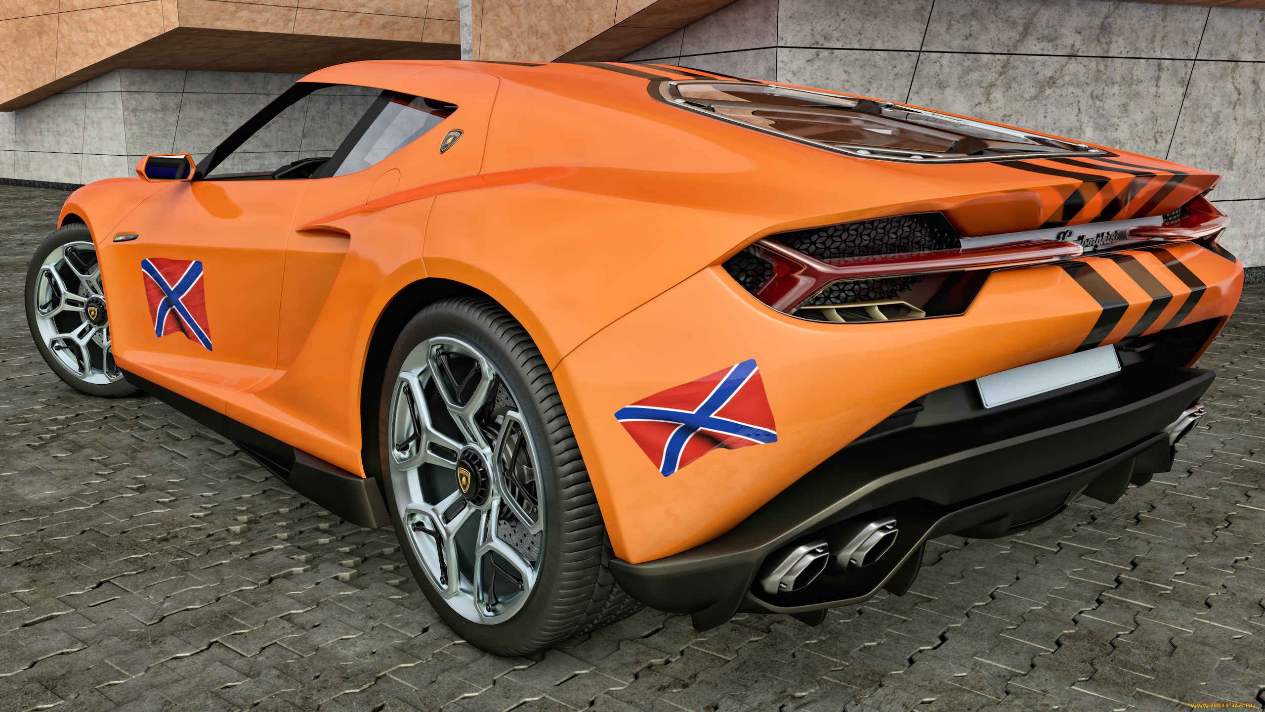 автомобили, 3д, lamborghin