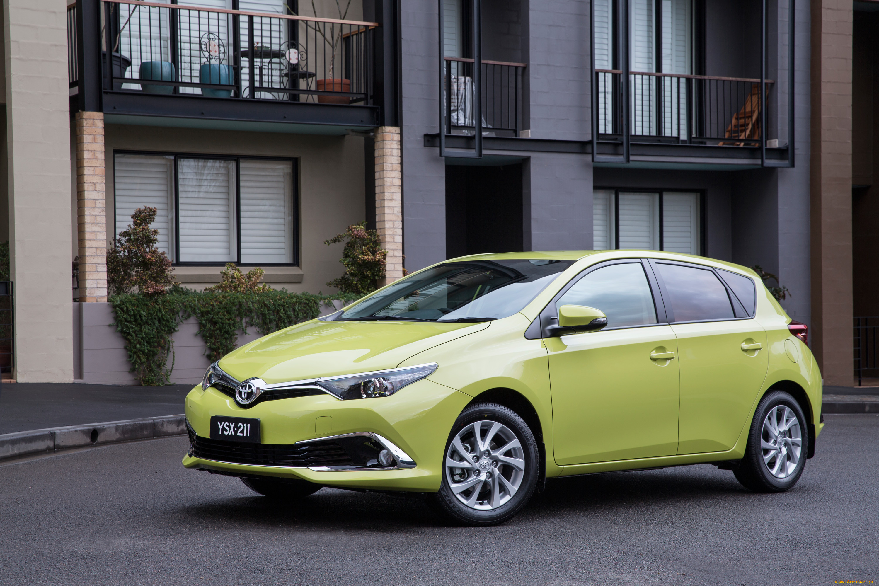 автомобили, toyota, corolla, желтый, 2015г, sport, ascent