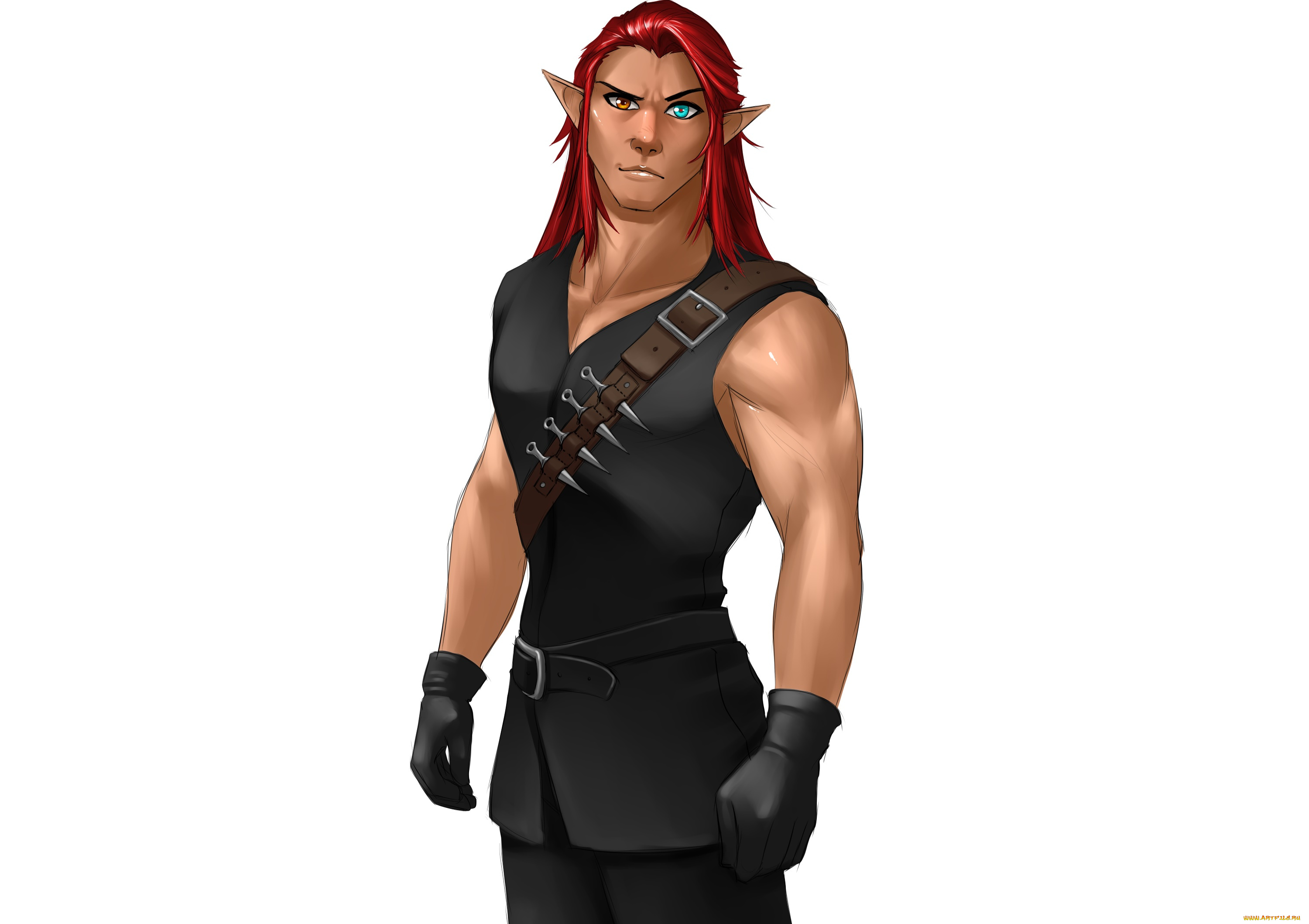 разное, арты, парень, взгляд, фон