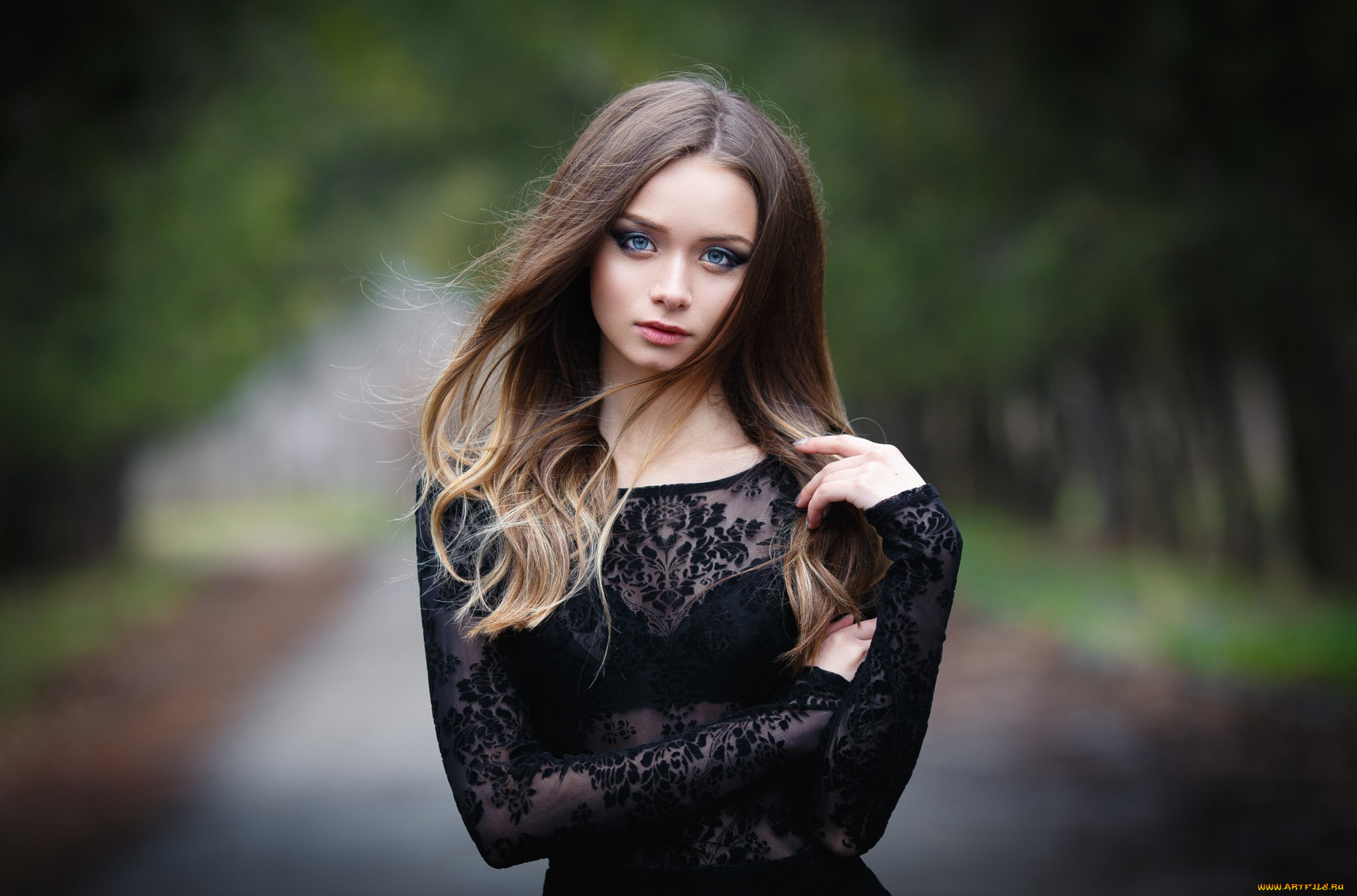 девушка, девушки, -unsort, , брюнетки, темноволосые, модель